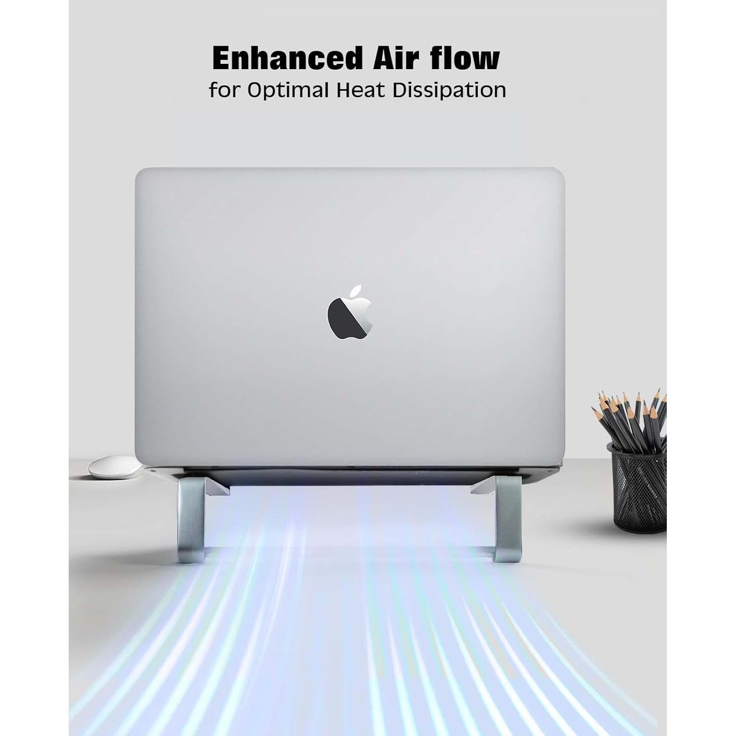 Soporte de Laptop Ergonómico Thibault Aluminio Ventilado 14-17"