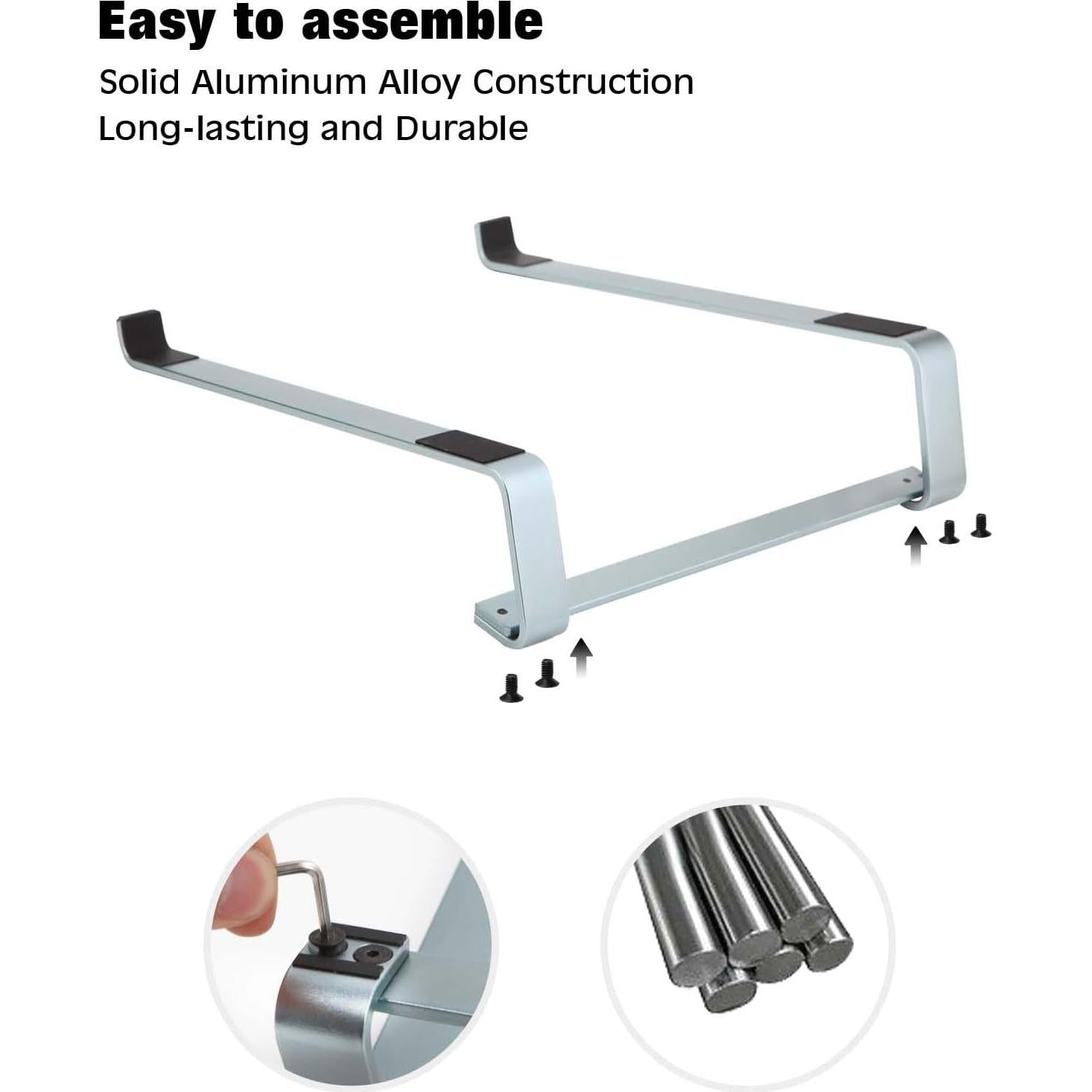 Soporte de Laptop Ergonómico Thibault Aluminio Ventilado 14-17"