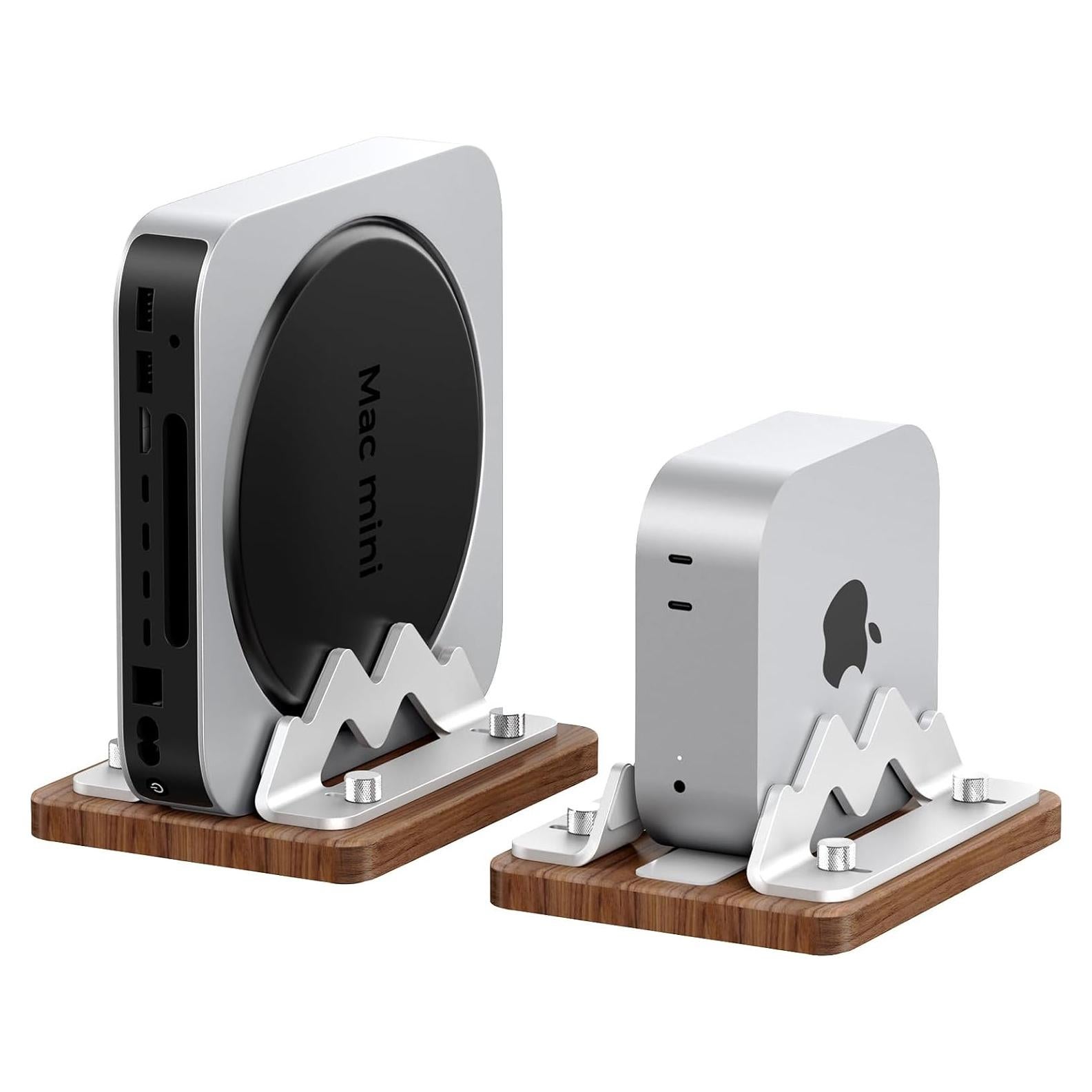 Soporte Vertical de Madera AODUKE para Mac Mini 2024 Ajustable