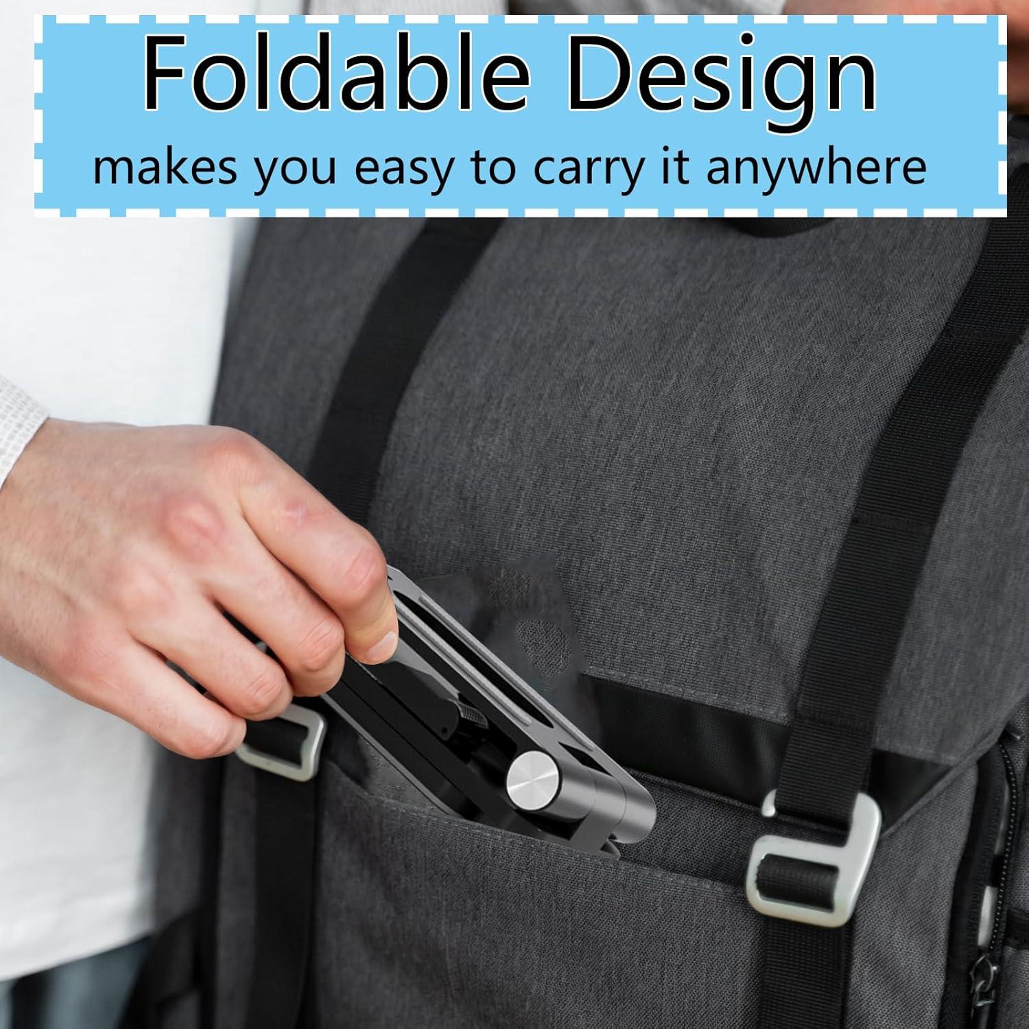 Soporte Plegable para Teléfono Móvil Fanlory Negro - Ajustable