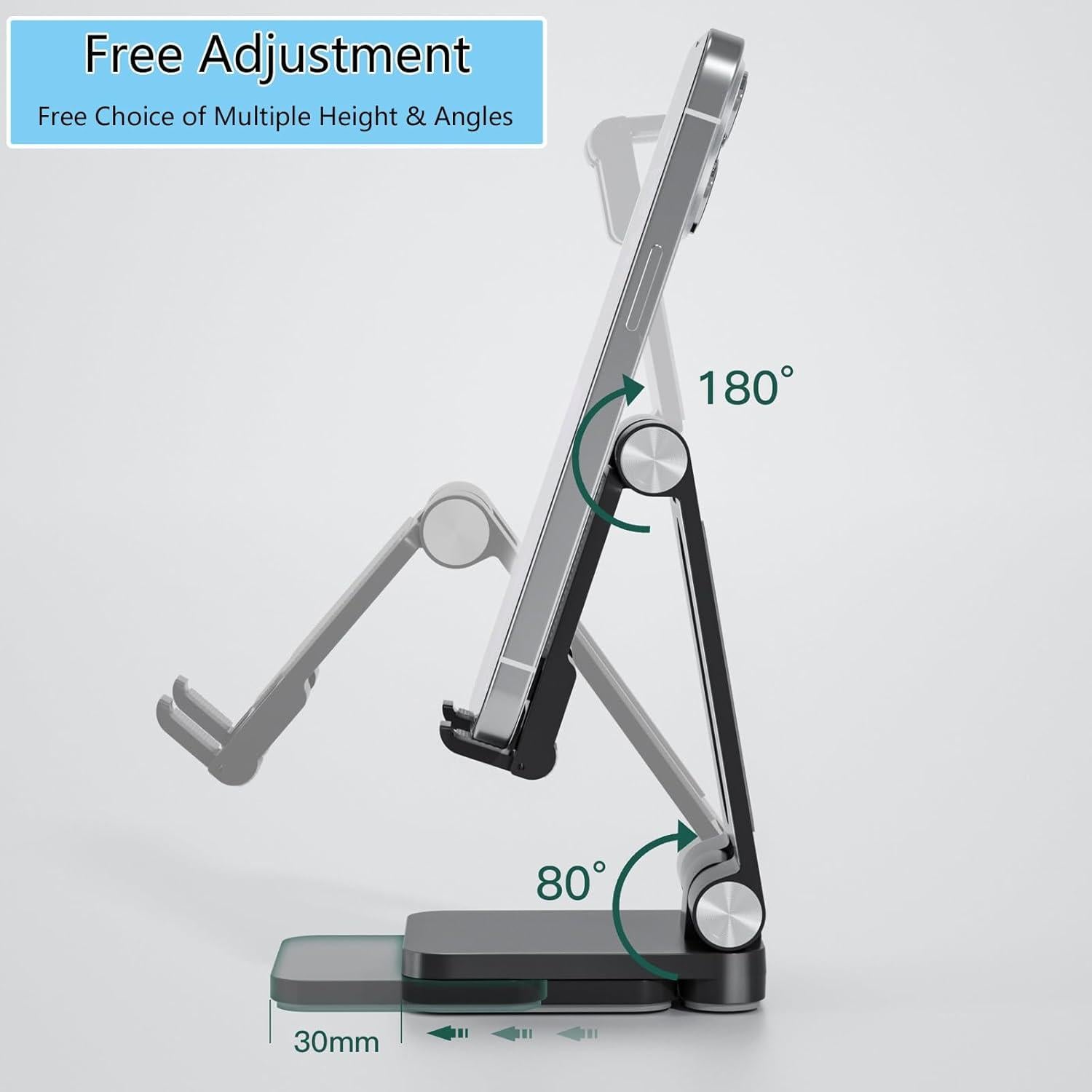 Soporte Plegable para Teléfono Móvil Fanlory Negro - Ajustable