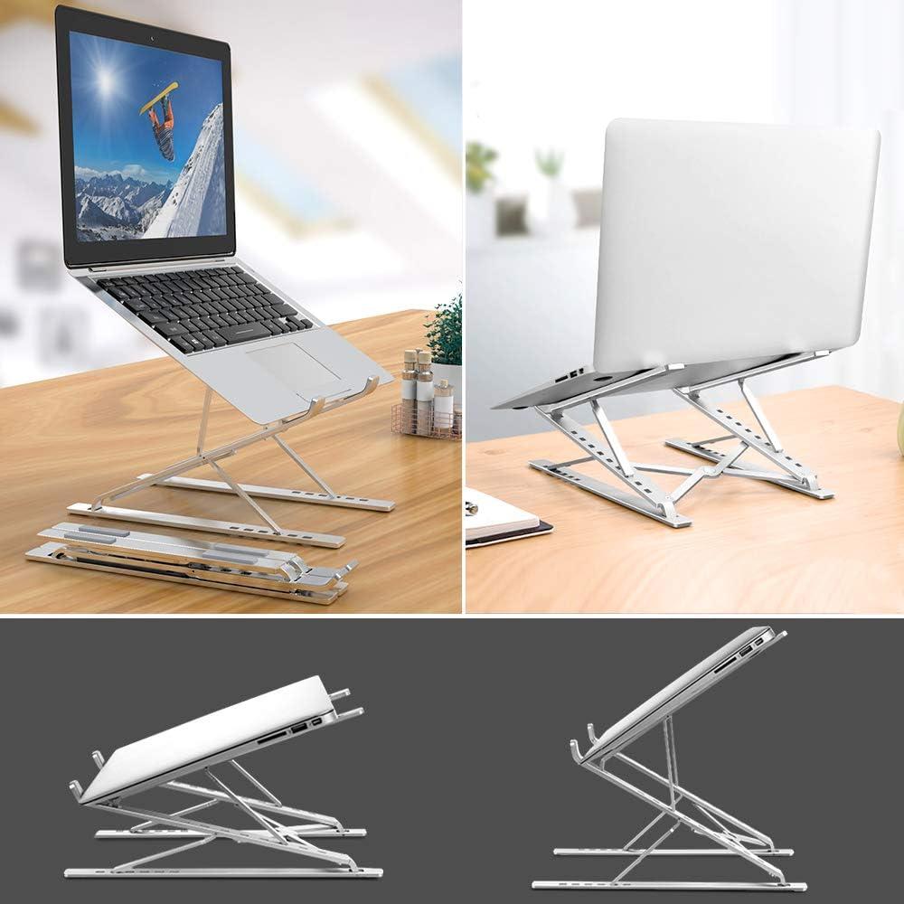 Soporte Ajustable para Laptop y Tablet ElfAnt E8 - Aluminio Plata