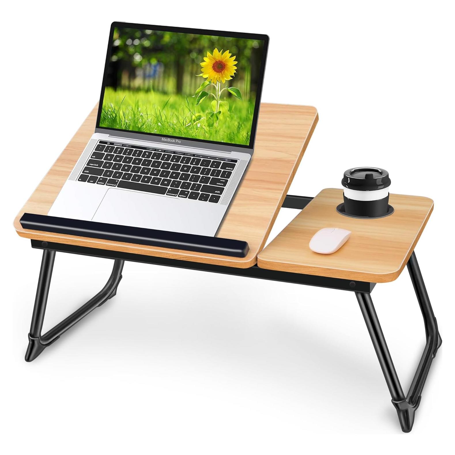 Escritorio Ajustable Plegable EYdoter para Laptop en Cama