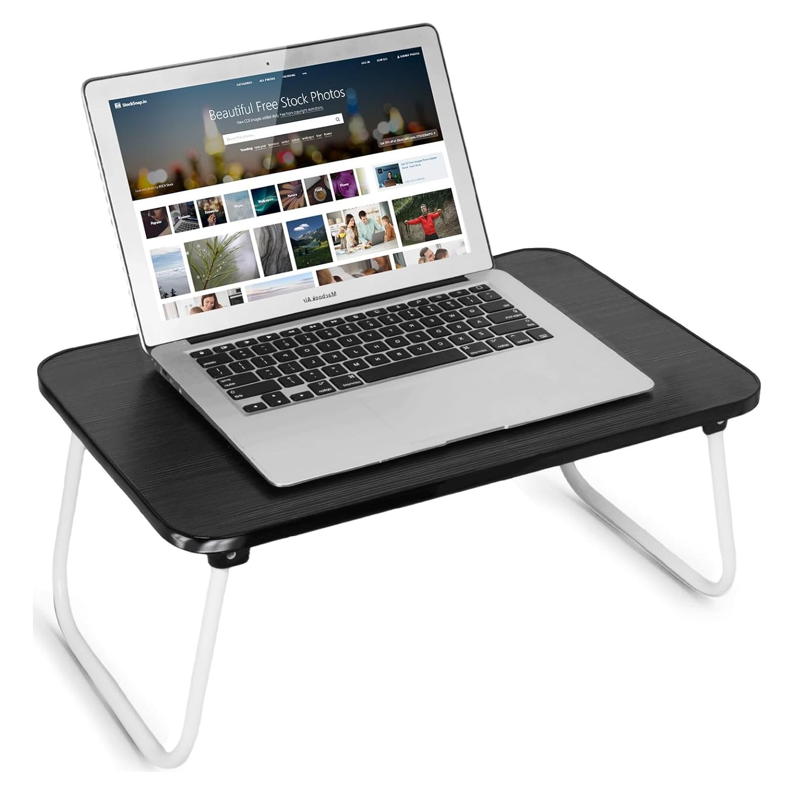 Bandeja Plegable para Computadora Portátil Ybj-ake Negra 43x31cm