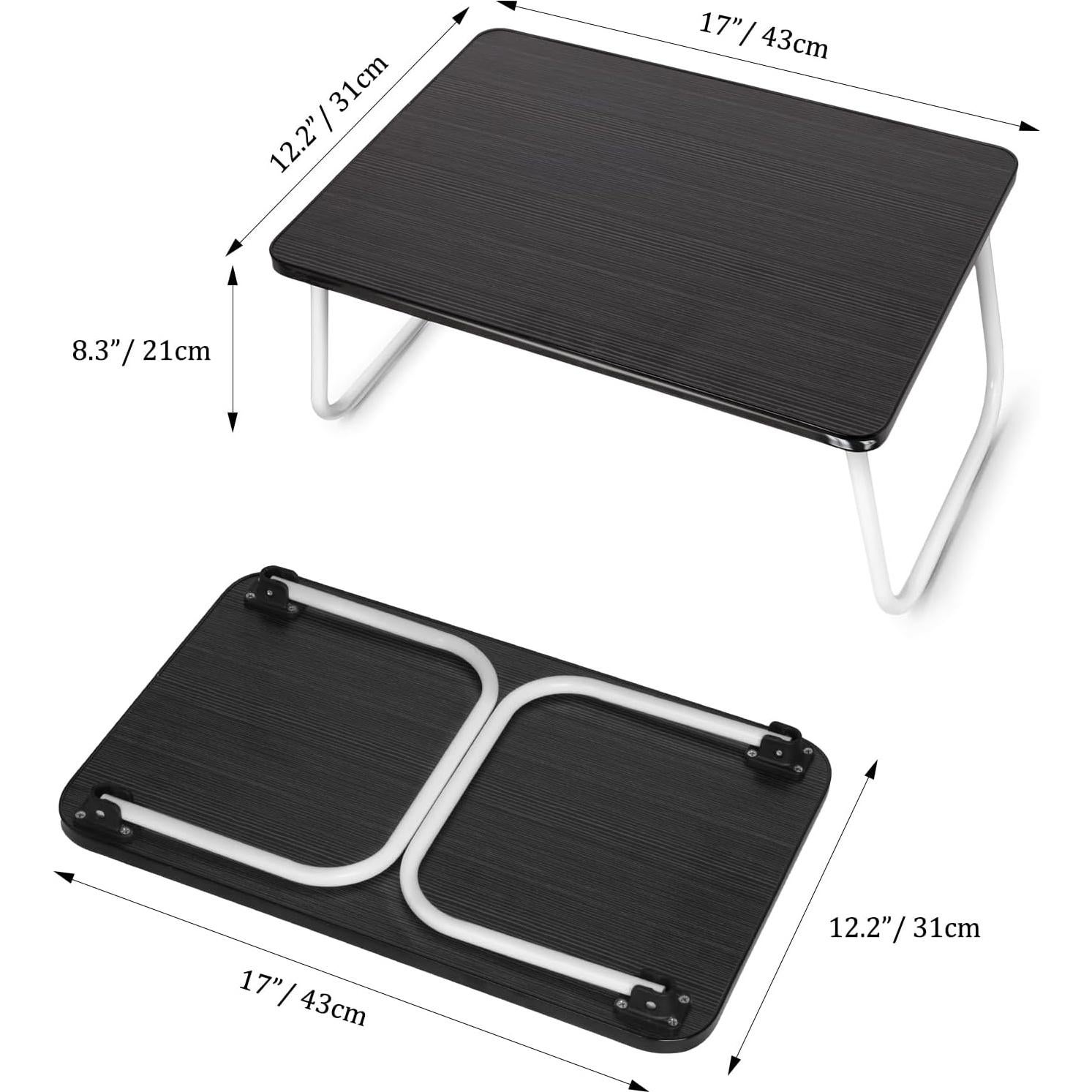 Bandeja Plegable para Computadora Portátil Ybj-ake Negra 43x31cm