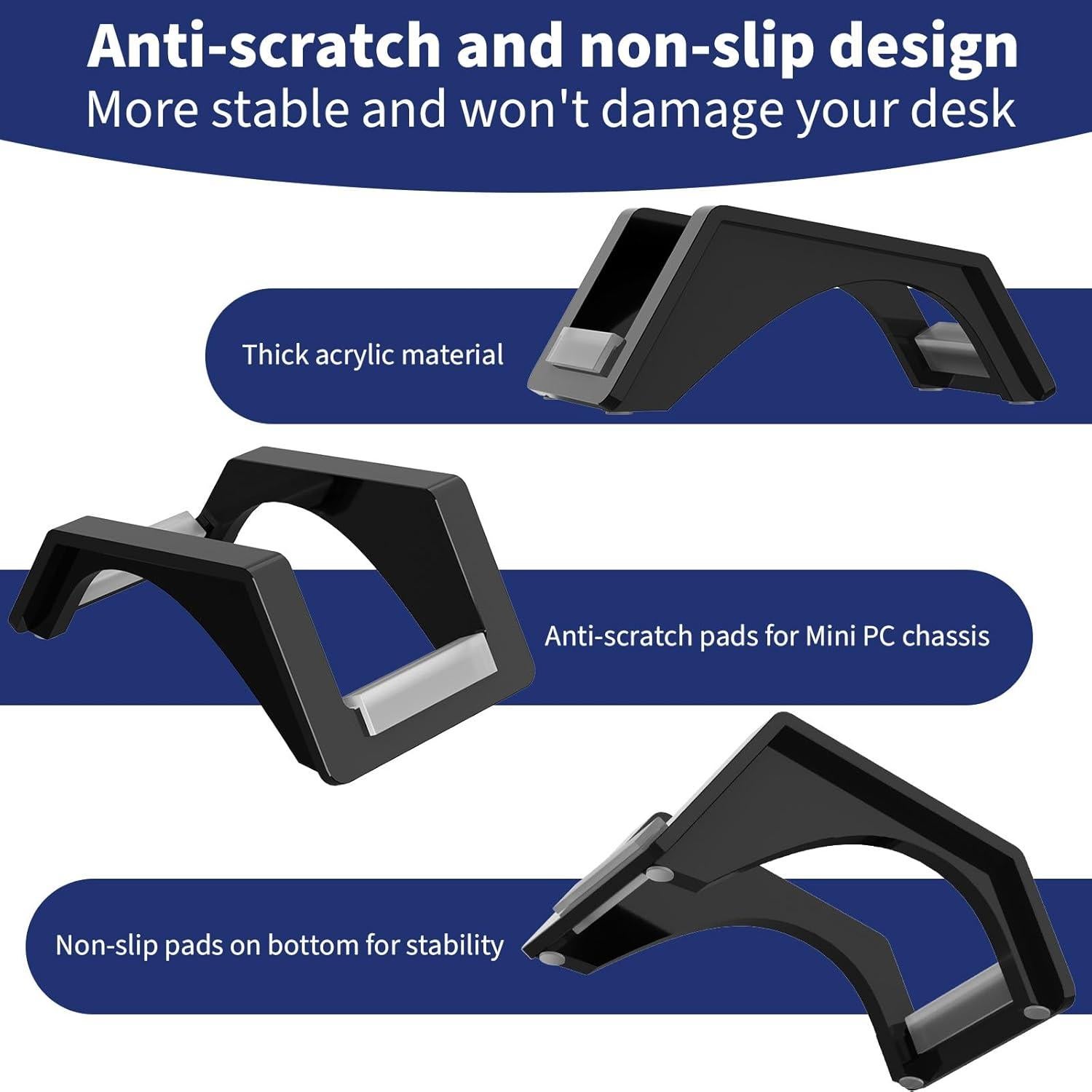 Soporte Vertical Mini PC CaSZLUTION para Beelink S12 Pro Negro