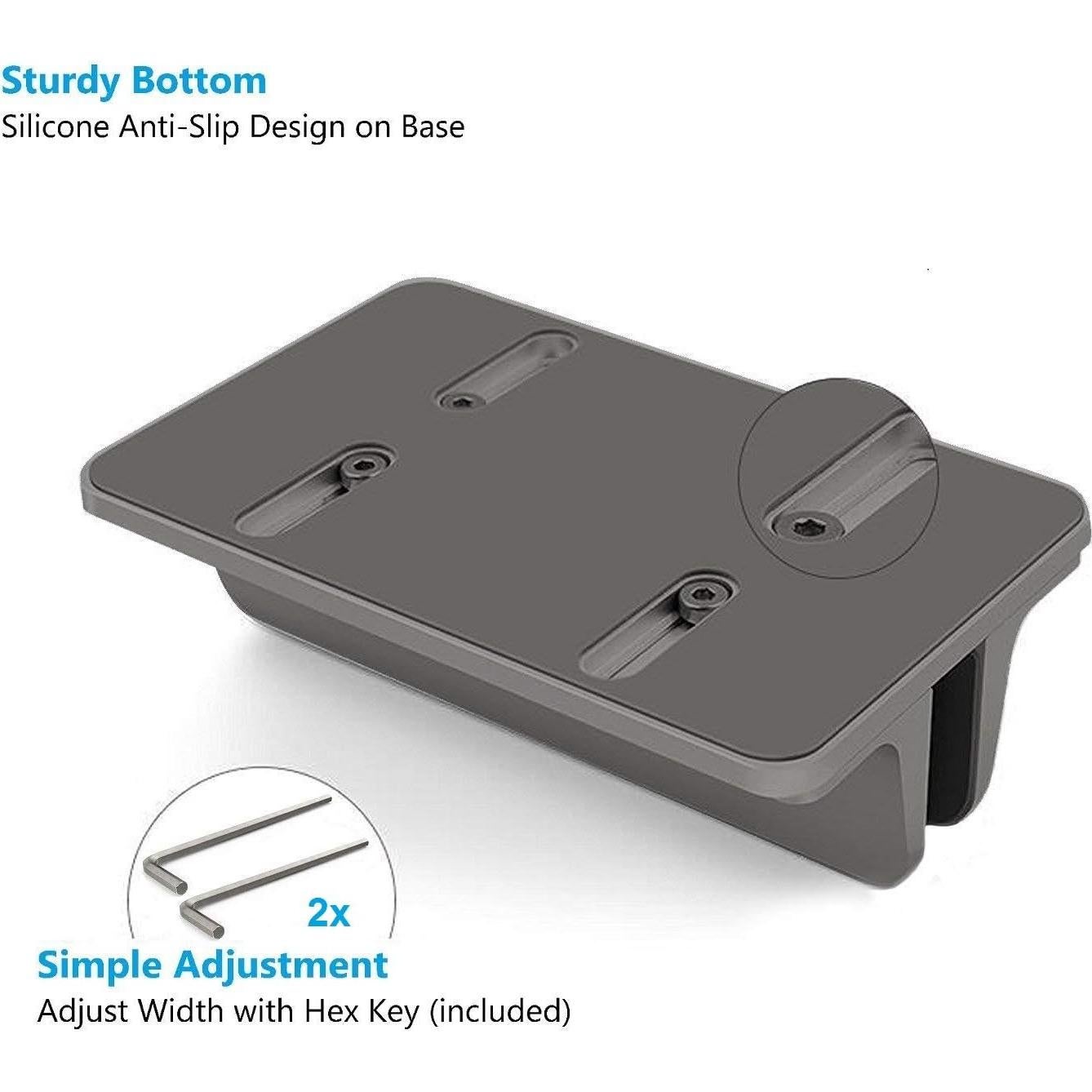 Soporte Vertical para Laptop GodSpin Ajustable Aluminio Gris