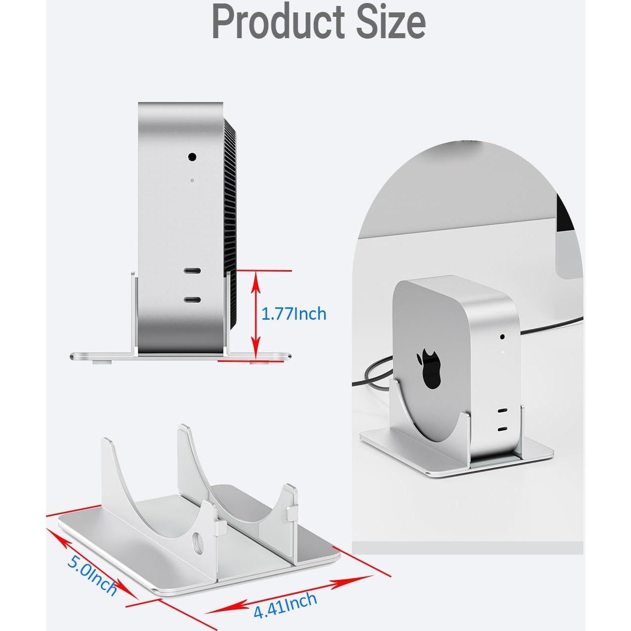 Soporte Vertical para Mac Mini M4 SNANSHI - Ahorra Espacio y Mejora Disipación
