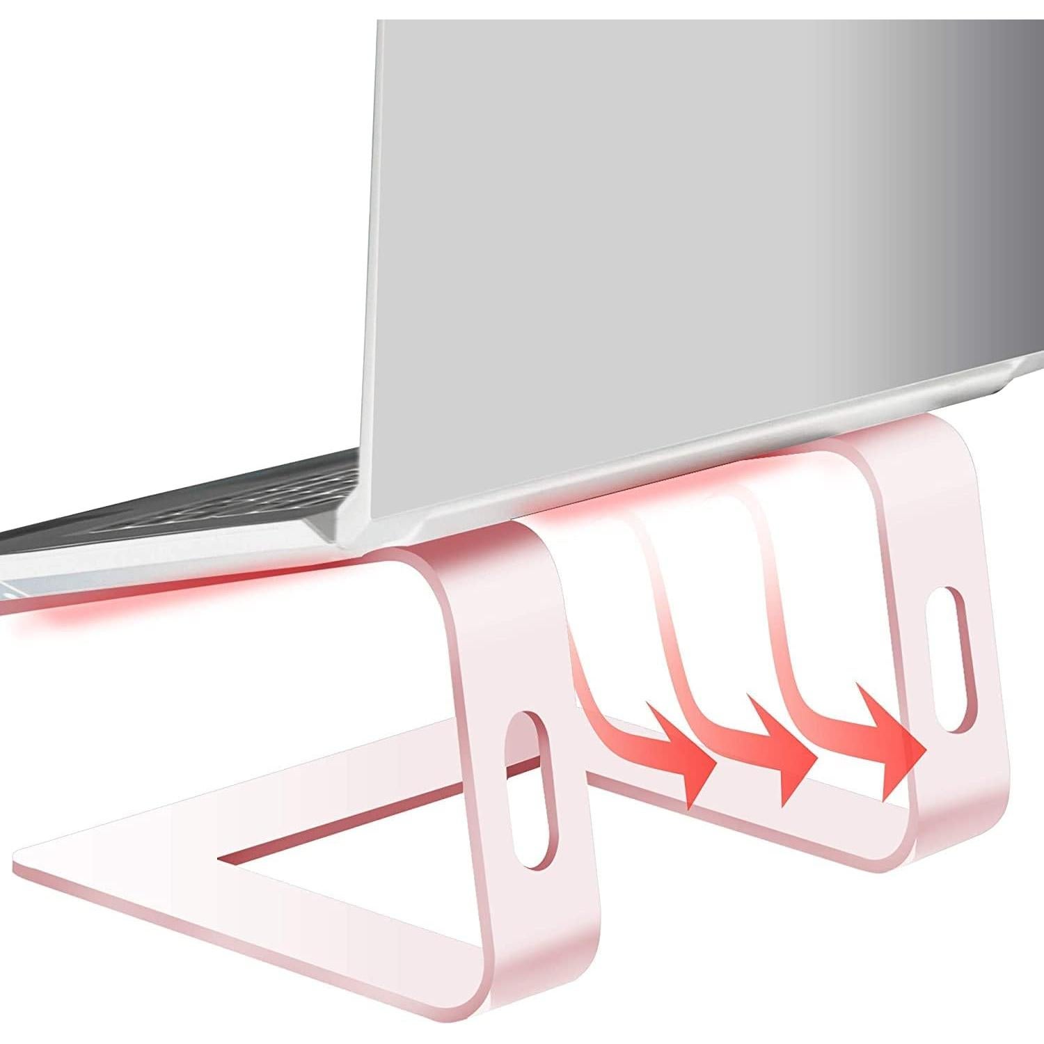 Soporte para Laptop Orionstar de Aluminio Ergonómico Rosa 10-15.6"