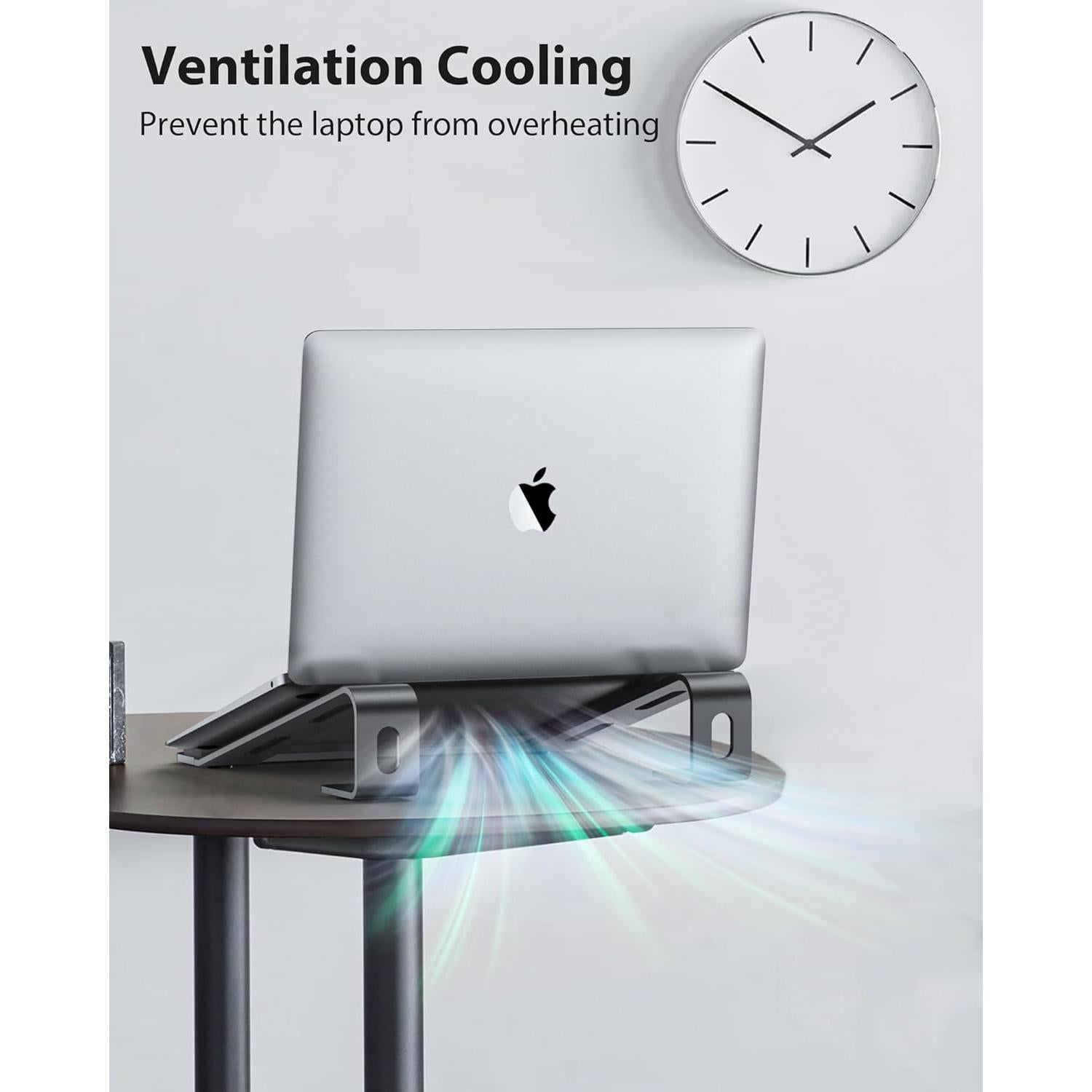 Soporte Ergonómico para Laptop NTMY NH04 Gris 10-17.3''