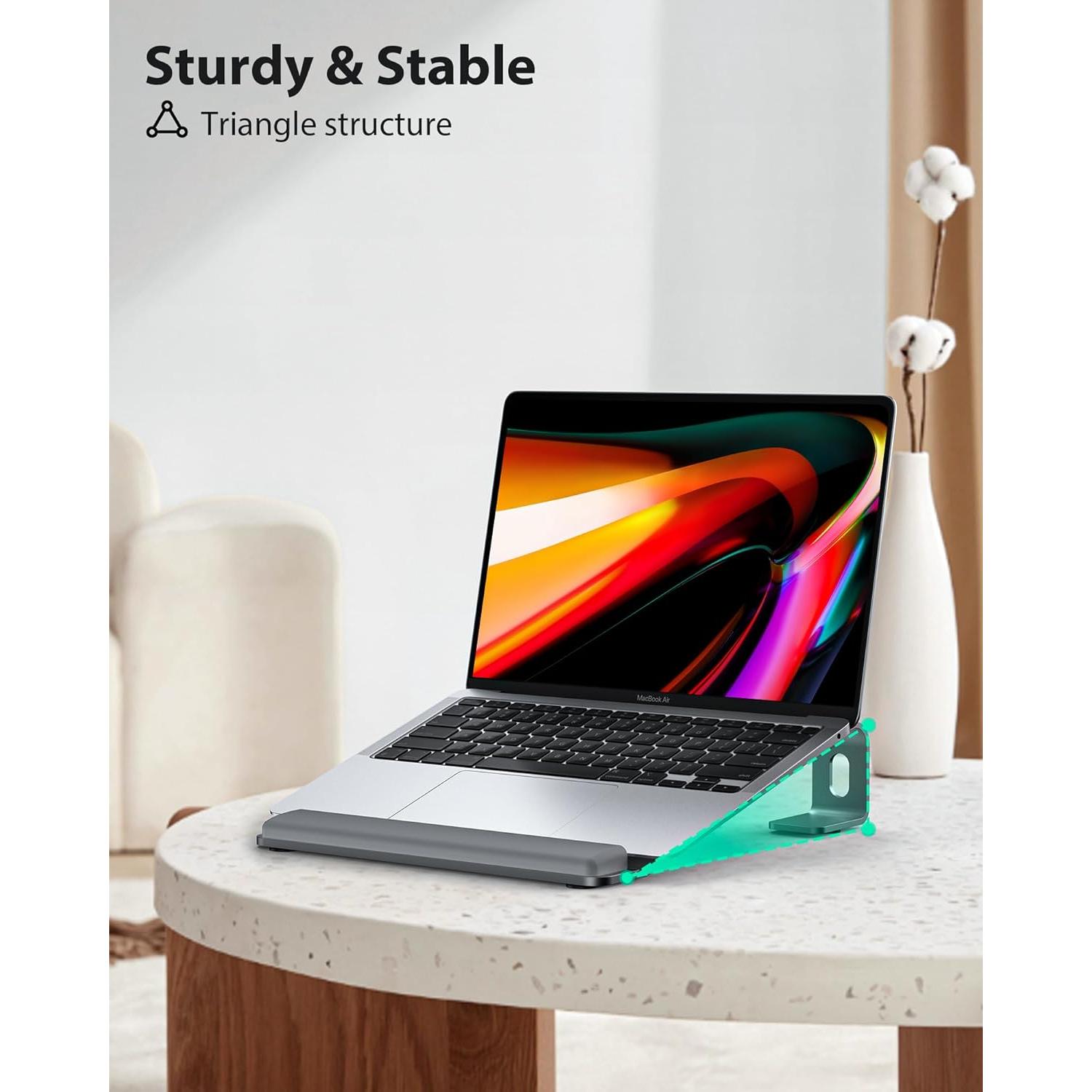 Soporte Ergonómico para Laptop NTMY NH04 Gris 10-17.3''