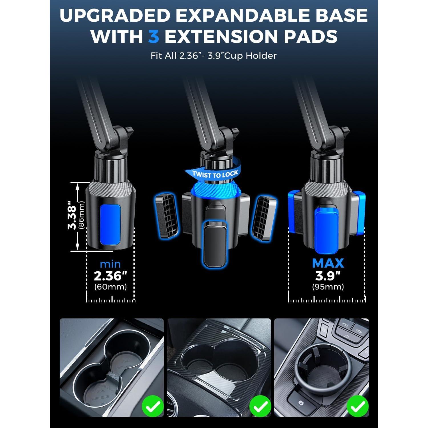 Soporte para Tablet eSamcore para Portavasos de Coche 38.1 cm