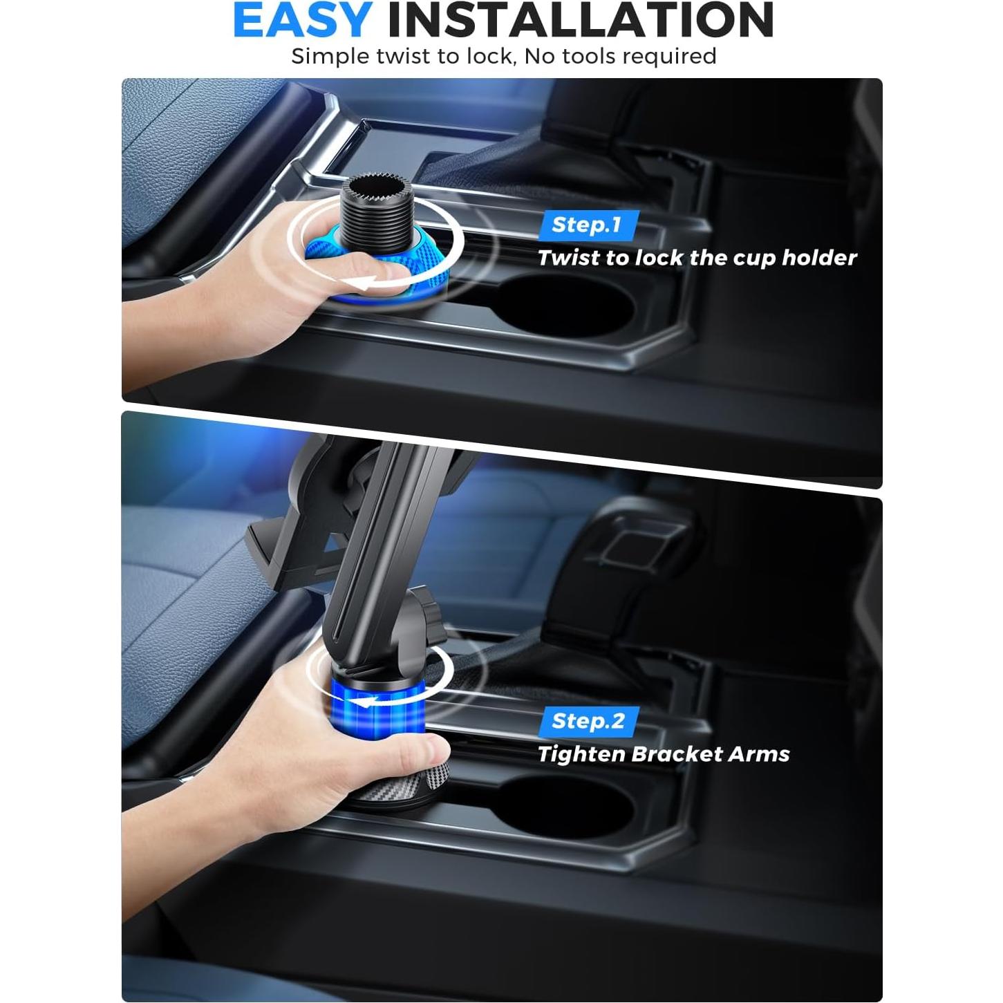 Soporte para Tablet eSamcore para Portavasos de Coche 38.1 cm