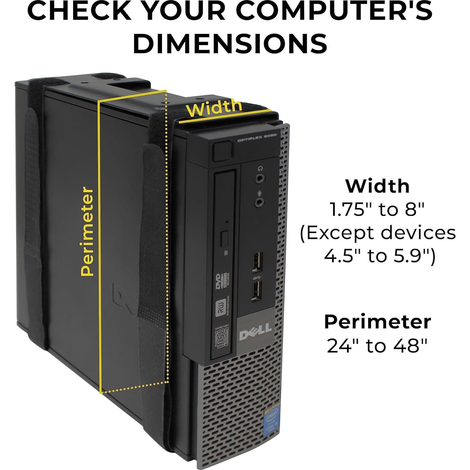 Soporte de PC SFF HumanCentric Ajustable para Montaje en Pared