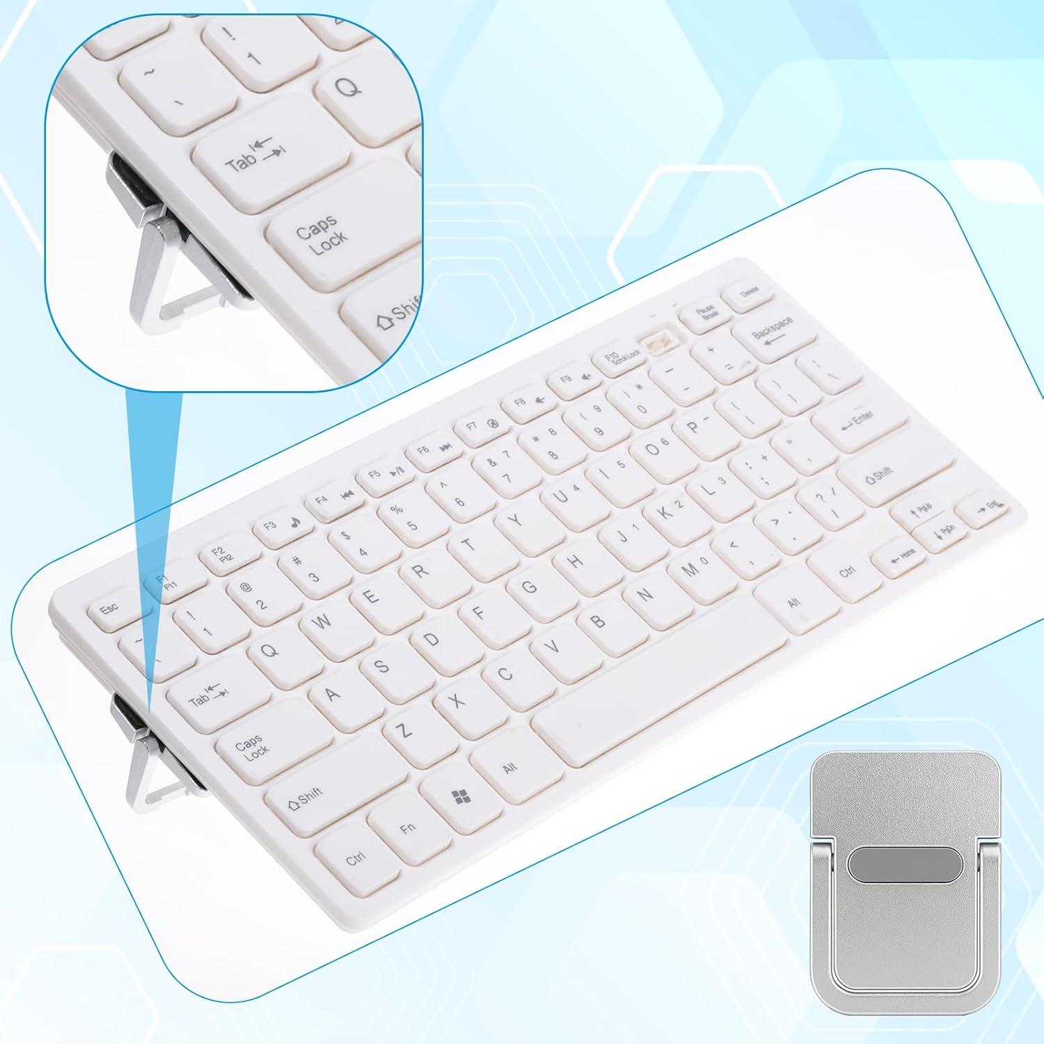 Soporte Elevador de Teclado SynHHergyx 2 Pcs Plata Portátil