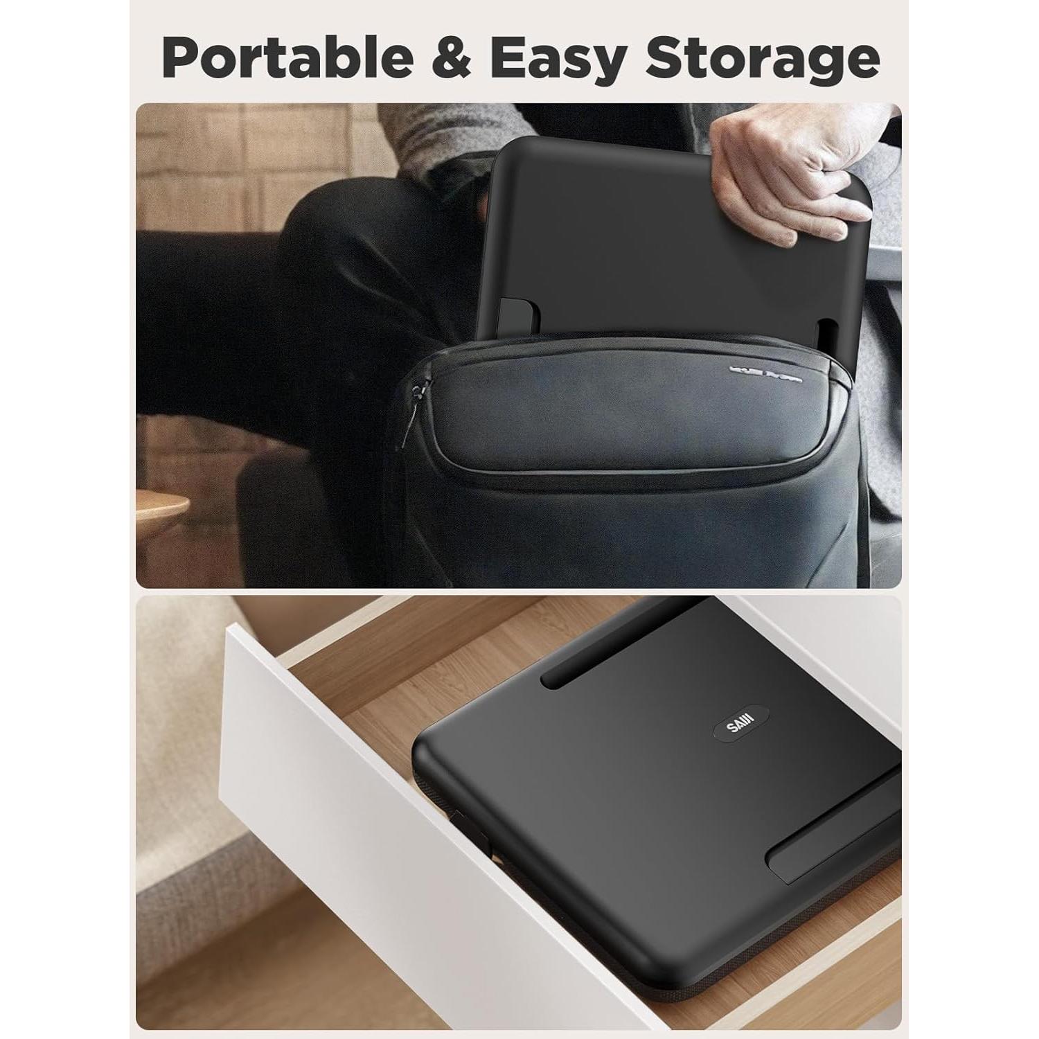 Soporte Ajustable para Laptop SAIJI - Hasta 39.6 cm Negro