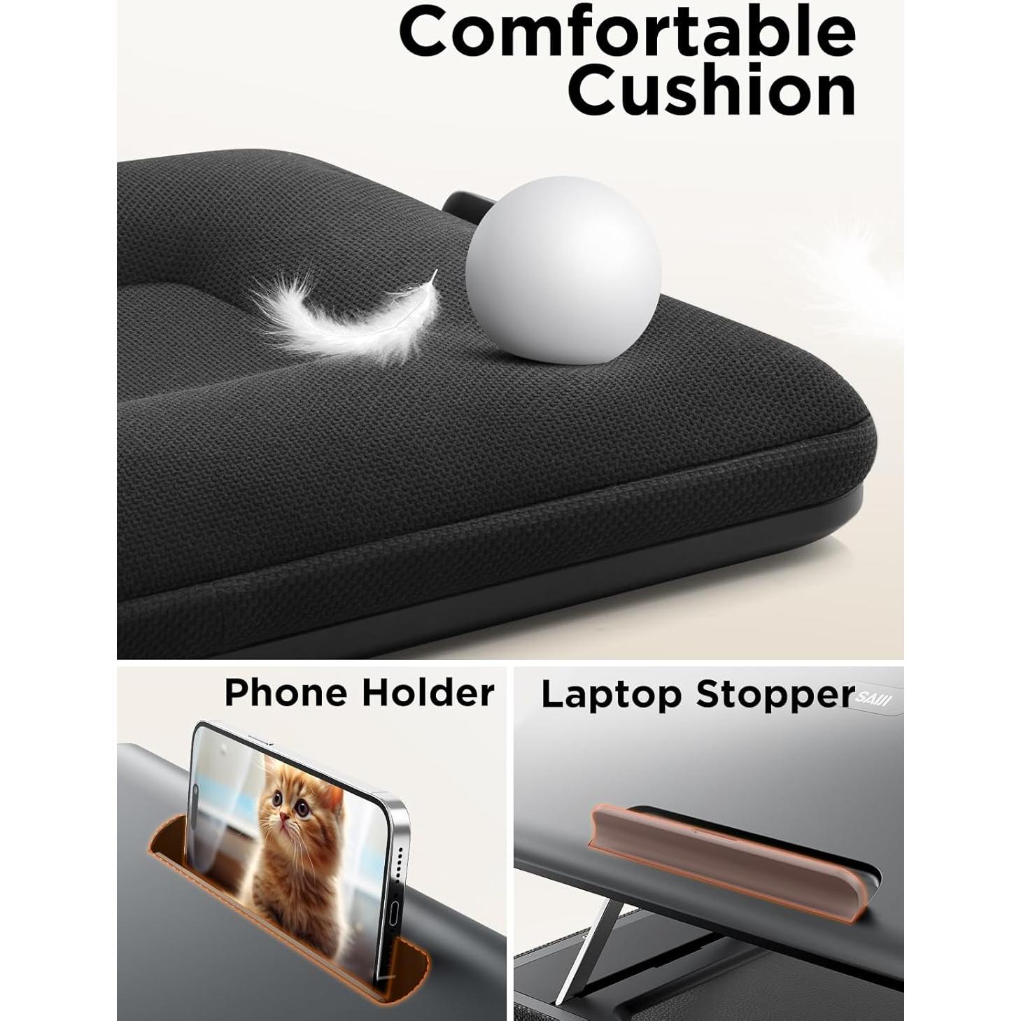 Soporte Ajustable para Laptop SAIJI - Hasta 39.6 cm Negro