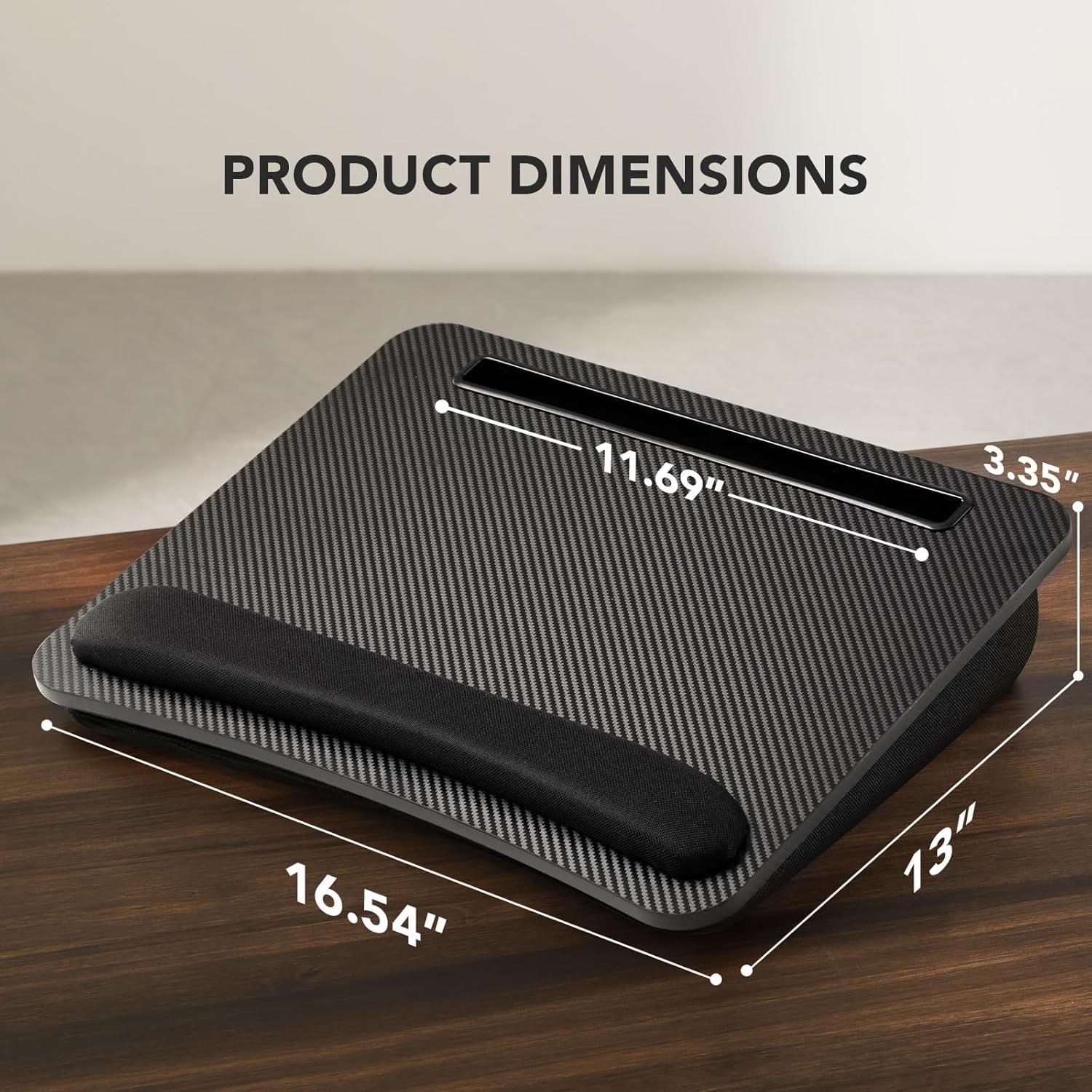 Escritorio Portátil para Laptop HUANUO Negro 43x32cm