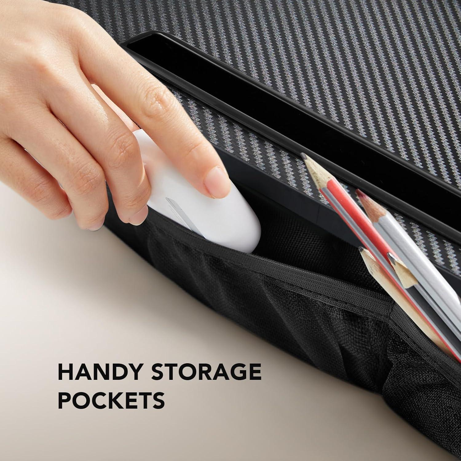 Escritorio Portátil para Laptop HUANUO Negro 43x32cm