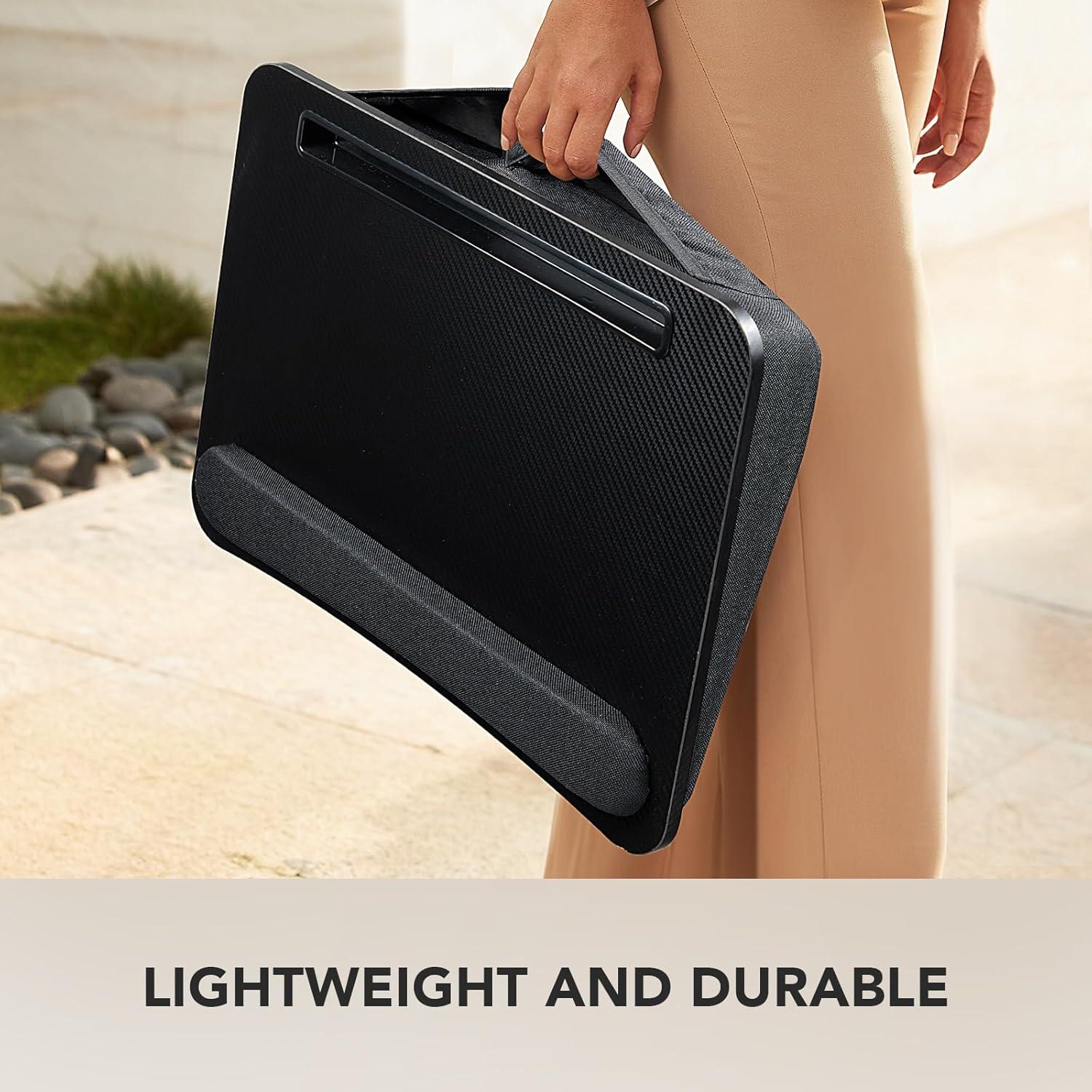 Escritorio Portátil para Laptop HUANUO Negro 43x32cm