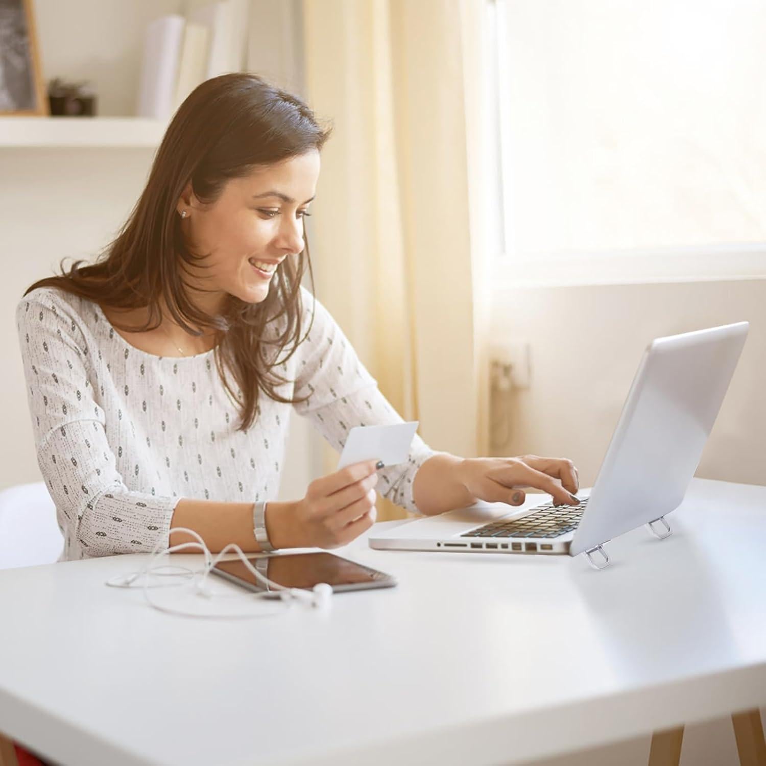 Soporte de Teclado Portátil Mabor 2 Pcs Plata Plegable