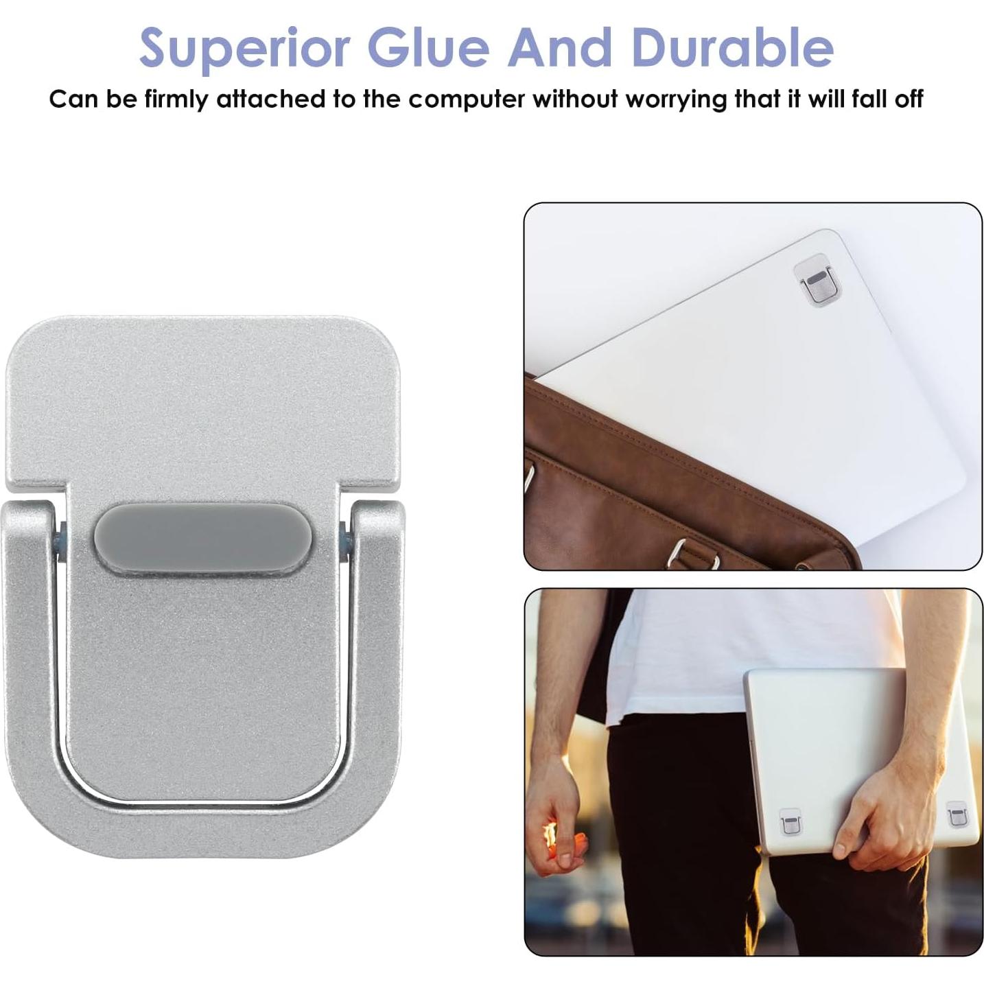 Soporte Mini Teclado Giantree 2 Pcs Elevador Portátil Plata