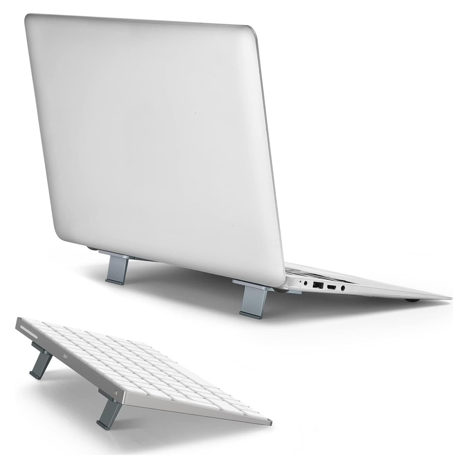 Soporte Plegable para Laptop OATSBASF Gris - Antideslizante y Ergonómico