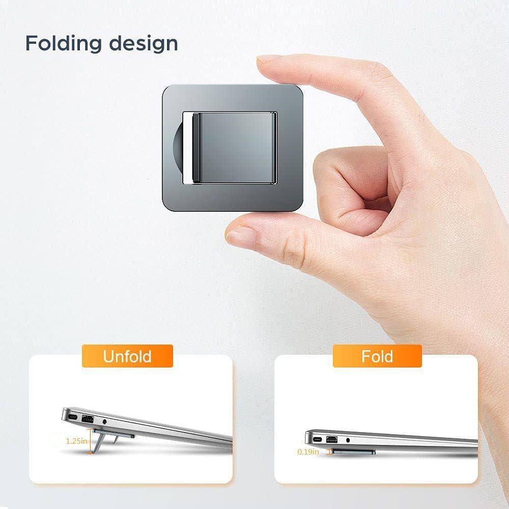 Soporte Plegable para Laptop OATSBASF Gris - Antideslizante y Ergonómico