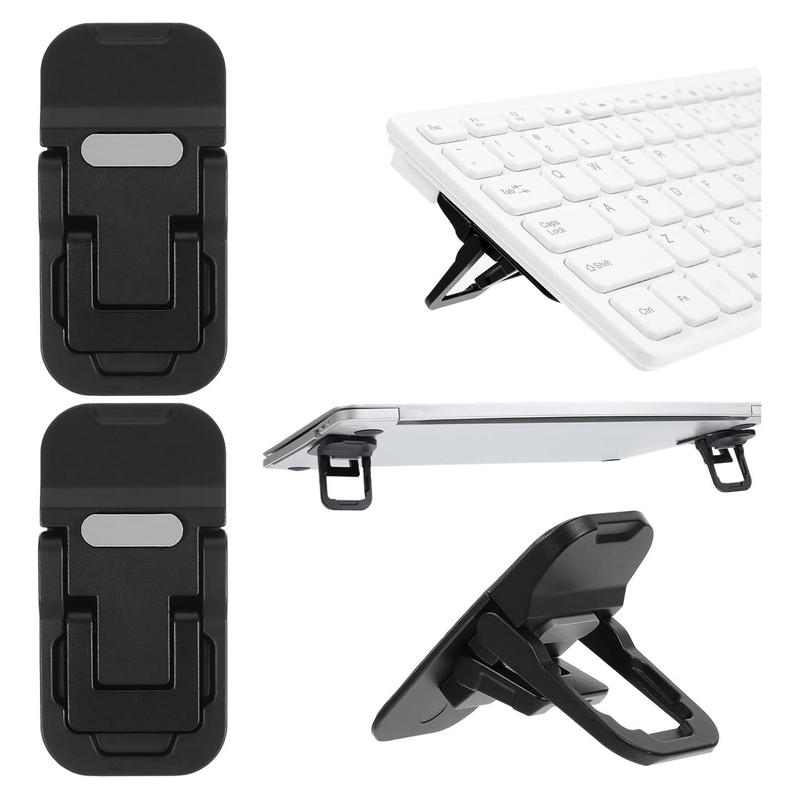 Soporte Plegable para Teclado Larrel - 2 Pcs Ajustable Negro