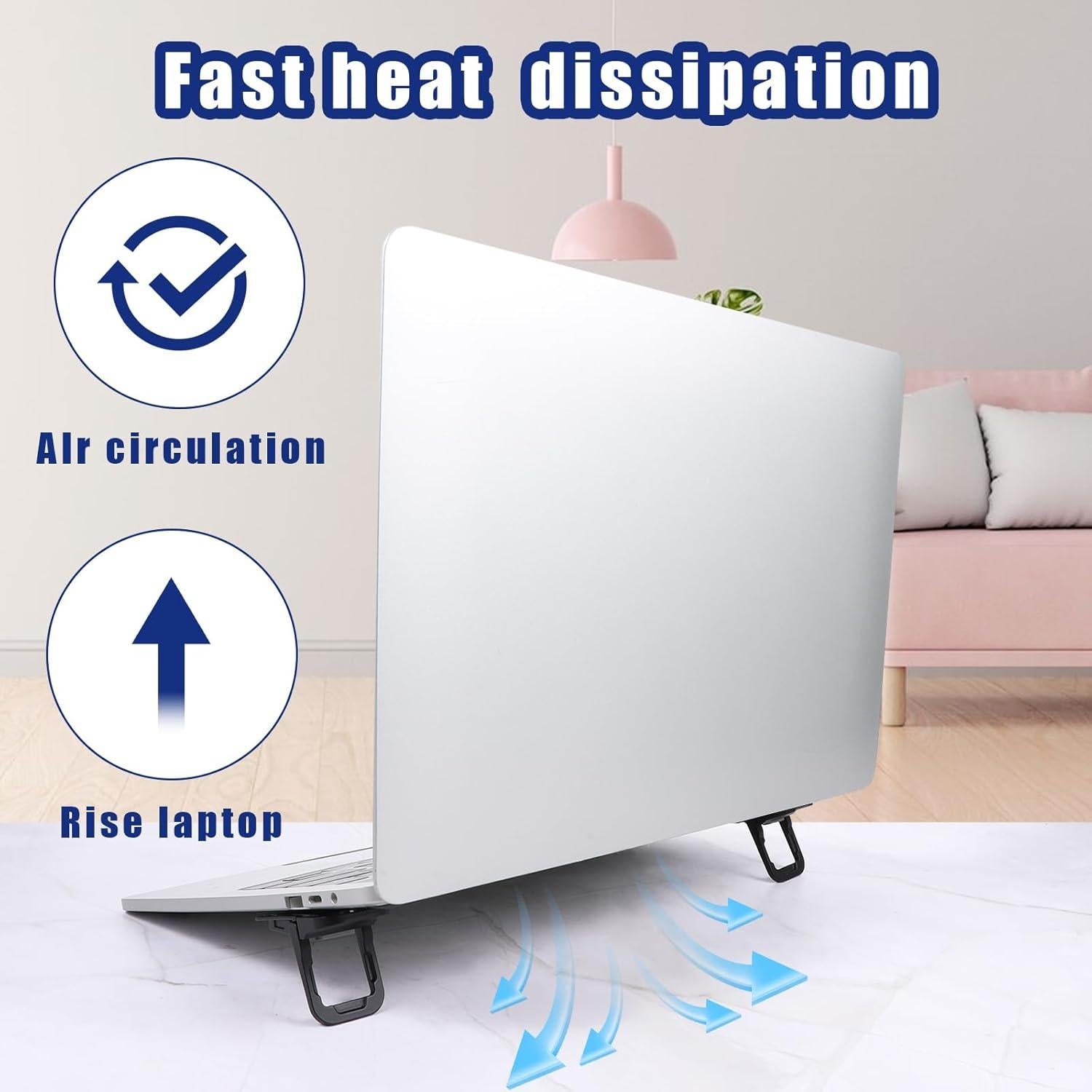 Soporte Plegable para Teclado Larrel - 2 Pcs Ajustable Negro