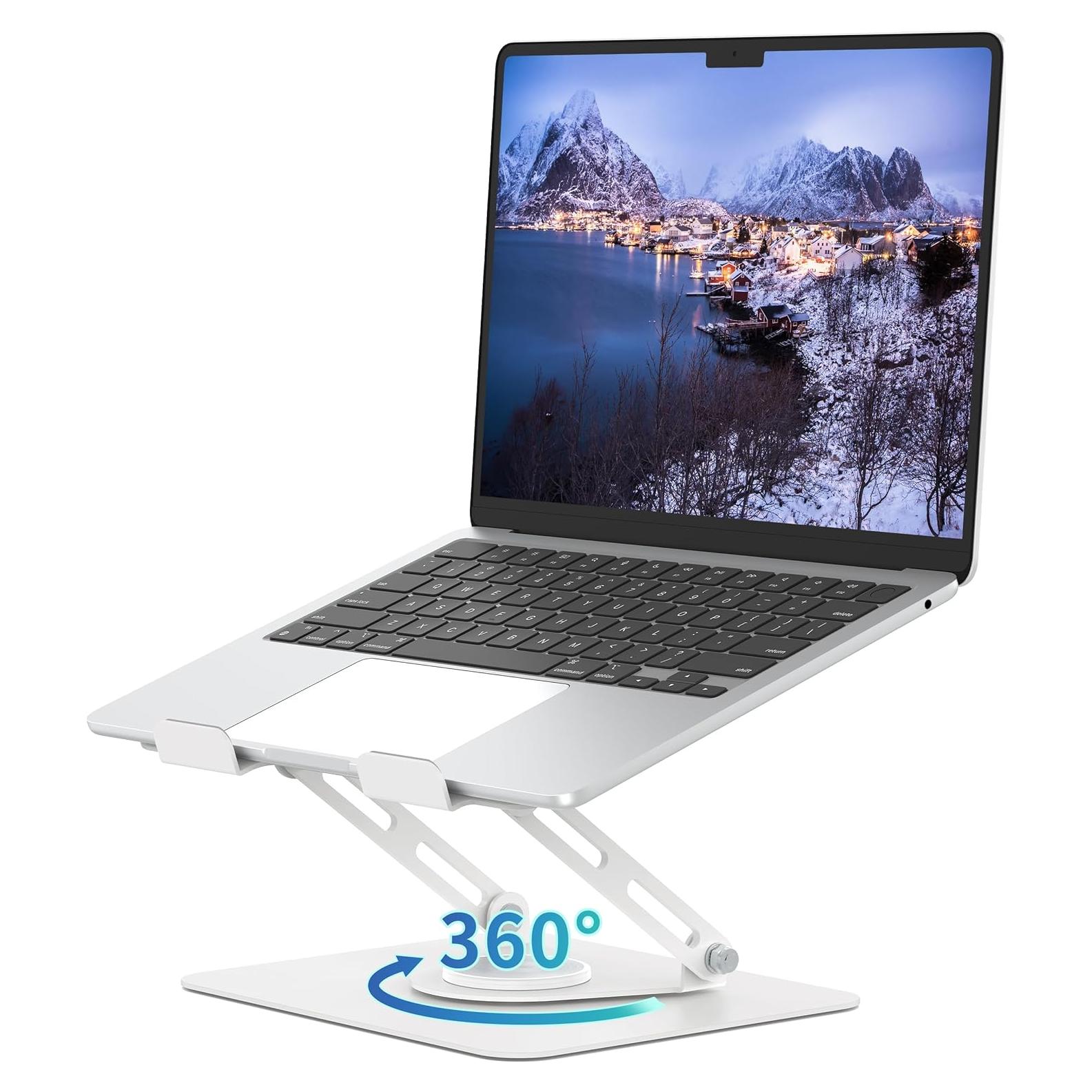 Soporte para Laptop ALASHI Ajustable 360° Blanco 10-15.6"