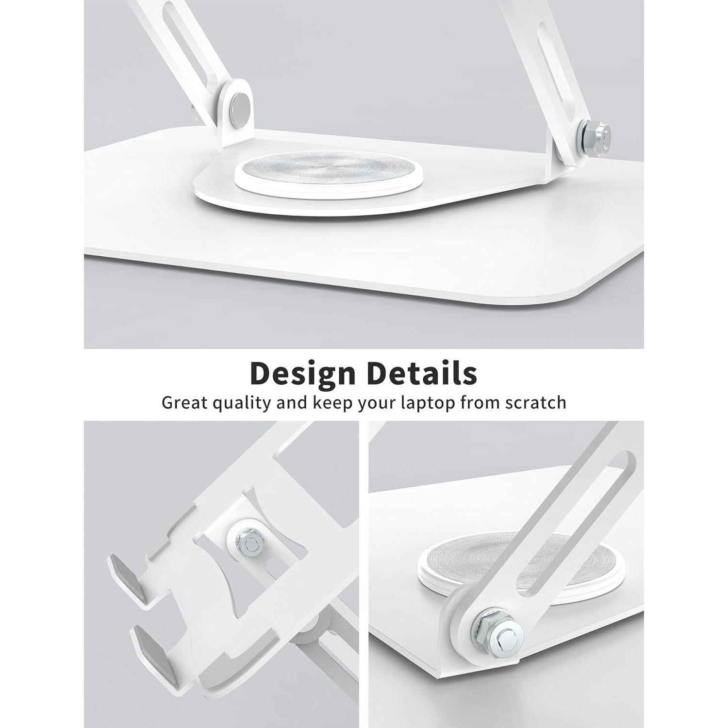 Soporte para Laptop ALASHI Ajustable 360° Blanco 10-15.6"