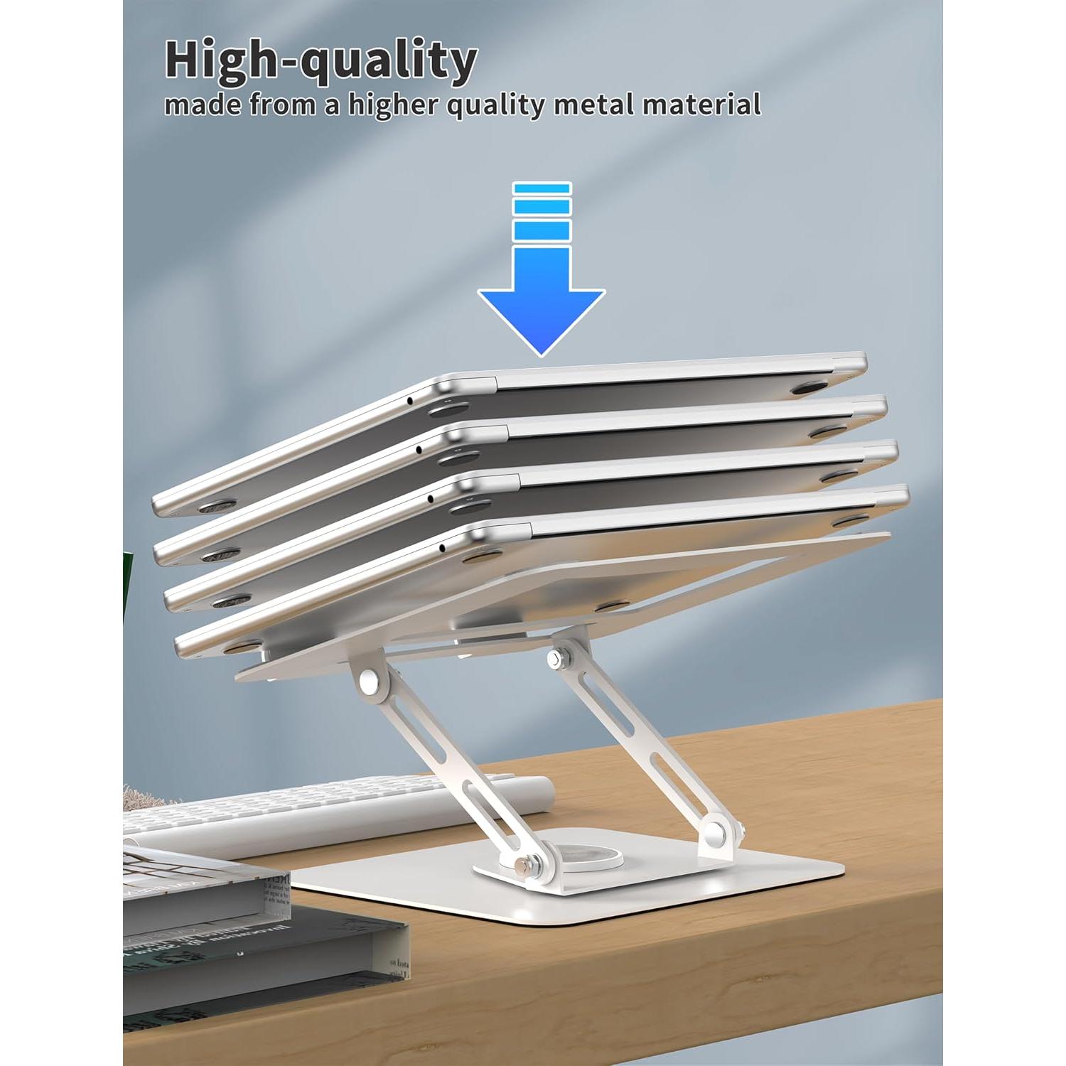 Soporte para Laptop ALASHI Ajustable 360° Blanco 10-15.6"