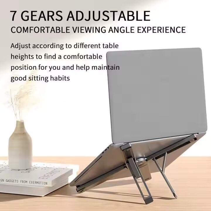 Soporte Ergonómico para Laptop Aluminio Ajustable 7 Niveles 10-15.6"