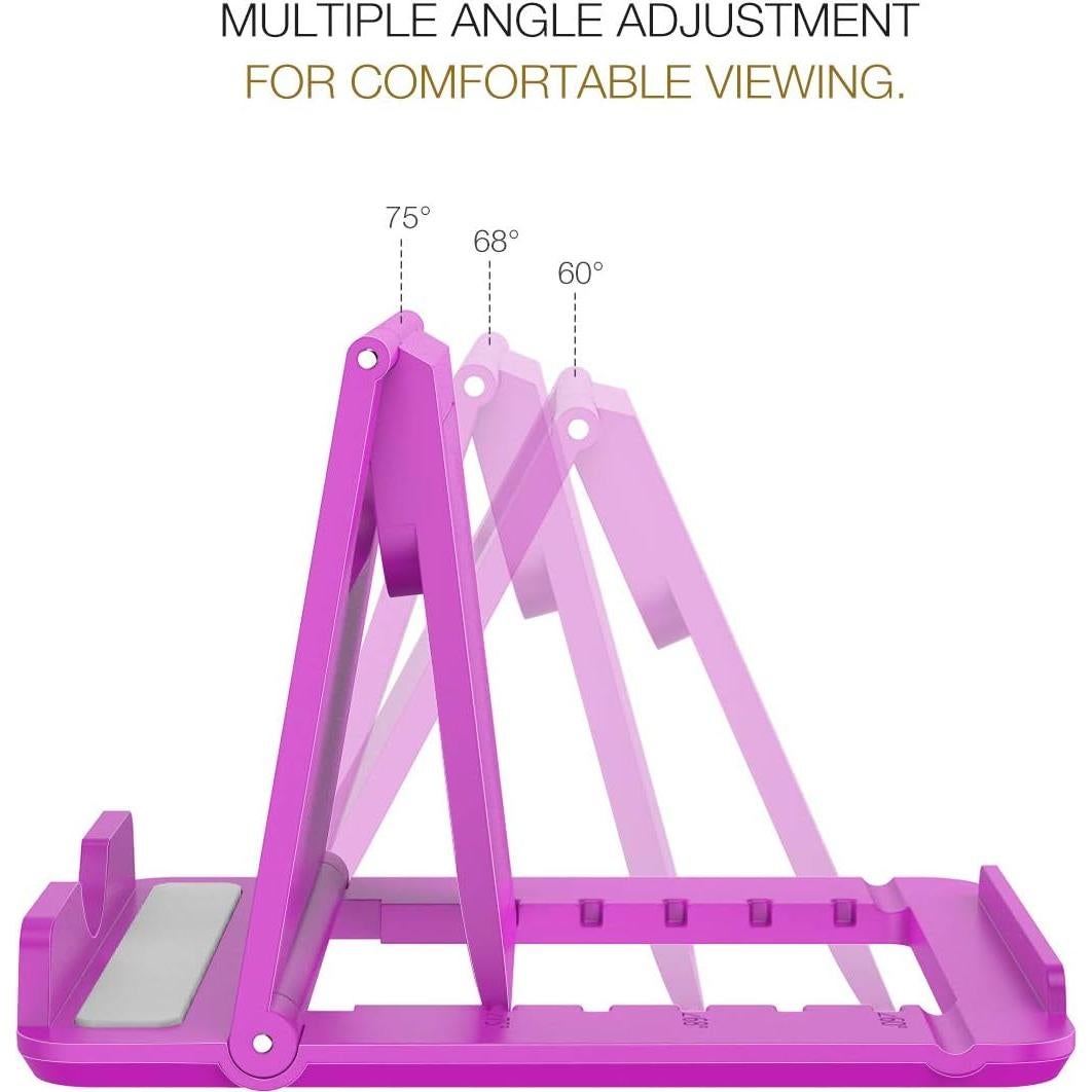Soporte Plegable para Teléfono/Tableta MoKo Negro/Púrpura
