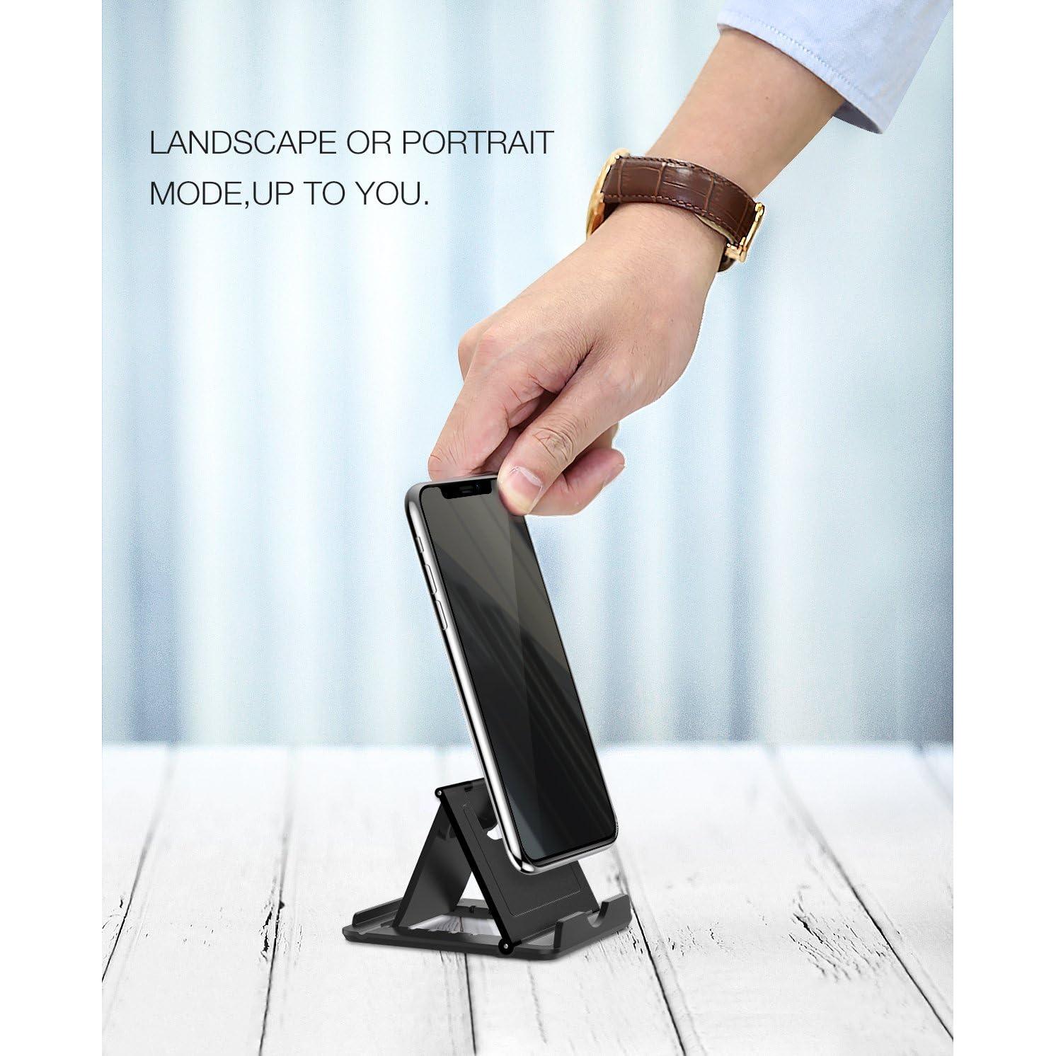 Soporte Plegable para Teléfono/Tableta MoKo Negro/Púrpura