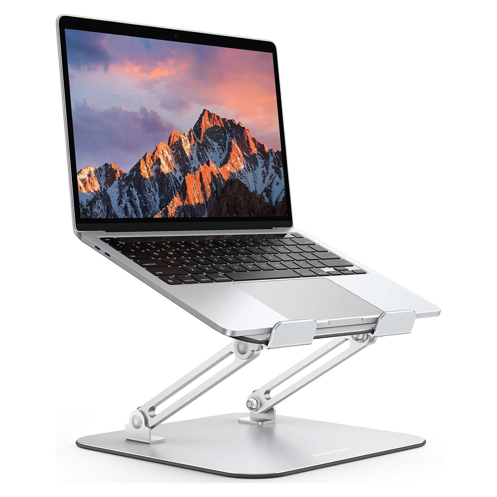 Soporte para Laptop OMOTON Ajustable Ergonómico Metal 27 cm