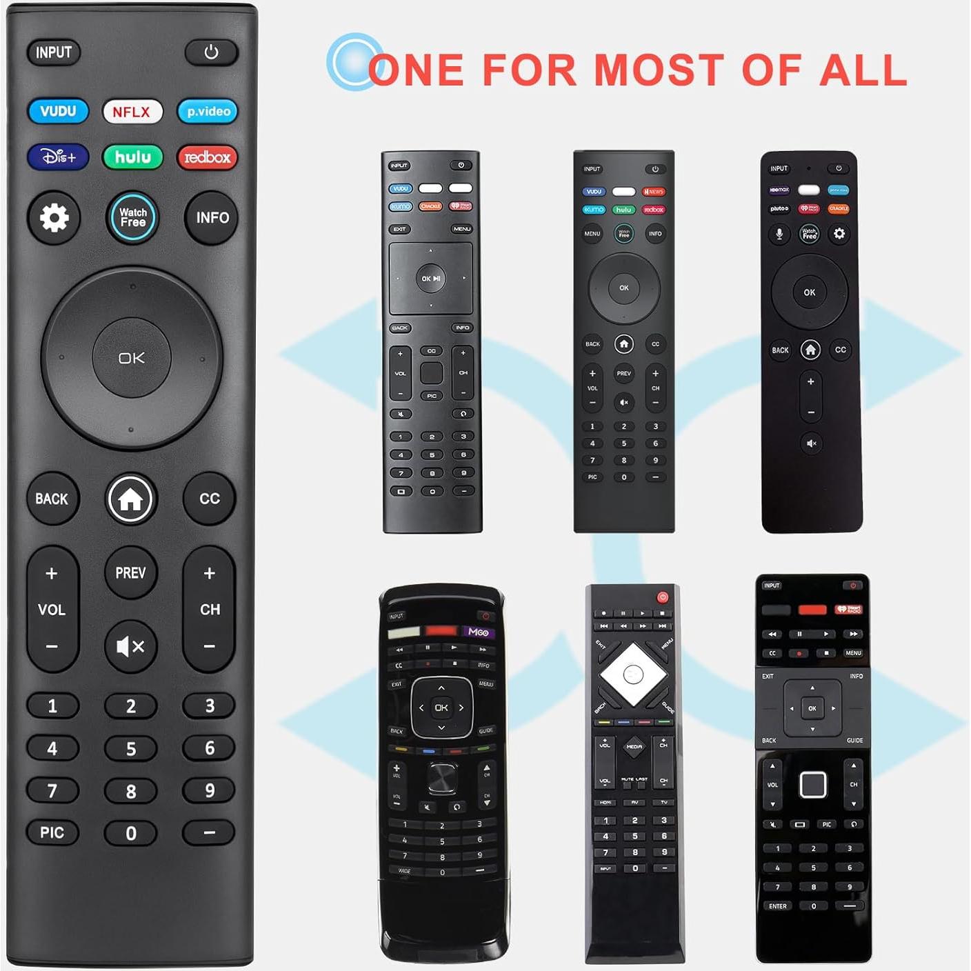 Control Remoto Universal VIZIO XRT140 para TVs Inteligentes