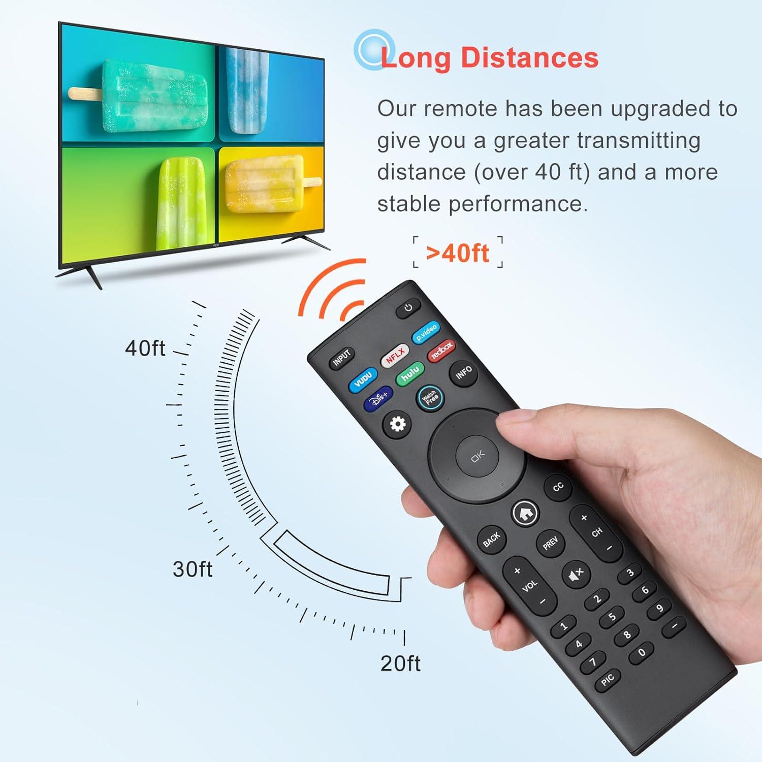 Control Remoto Universal VIZIO XRT140 para TVs Inteligentes