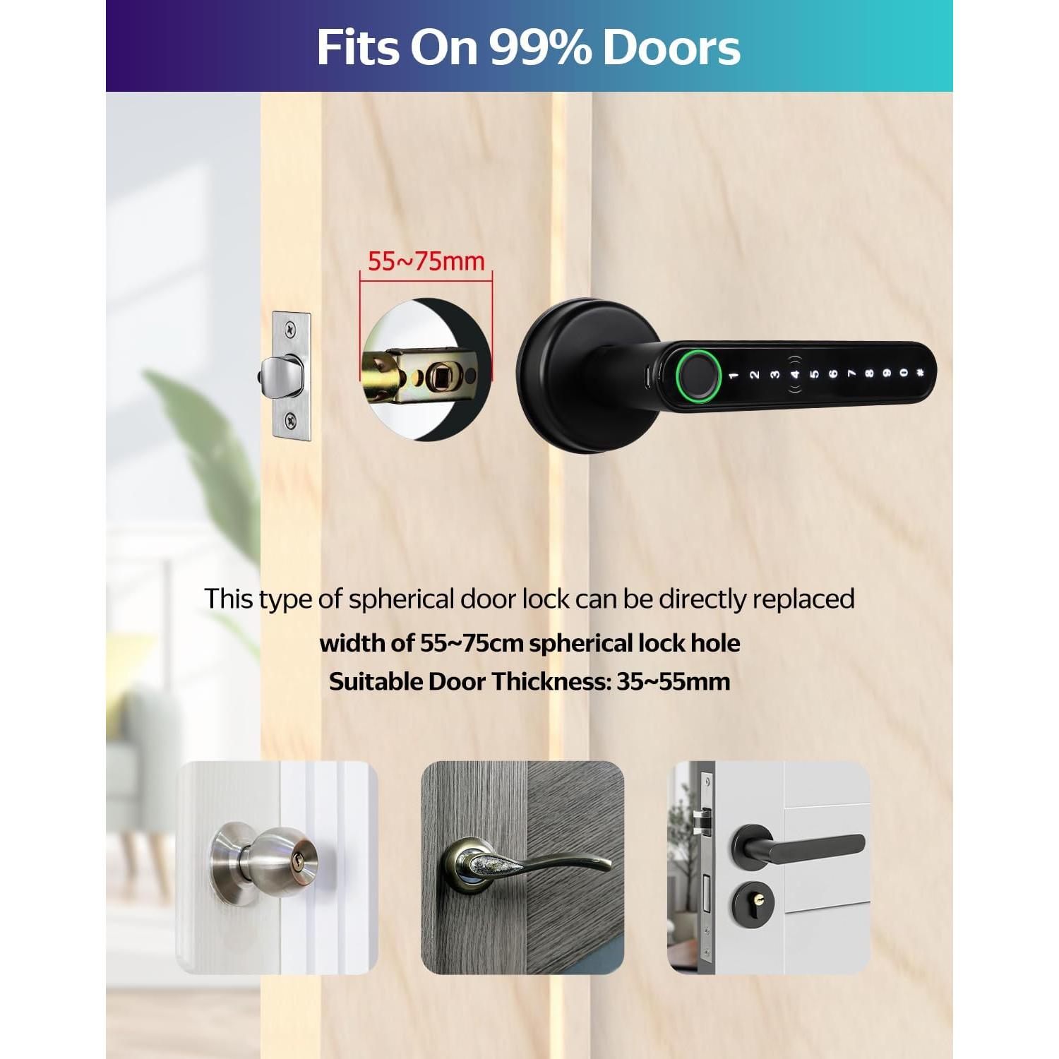 Cerradura Inteligente CATCHFACE C6 Biométrica Control App