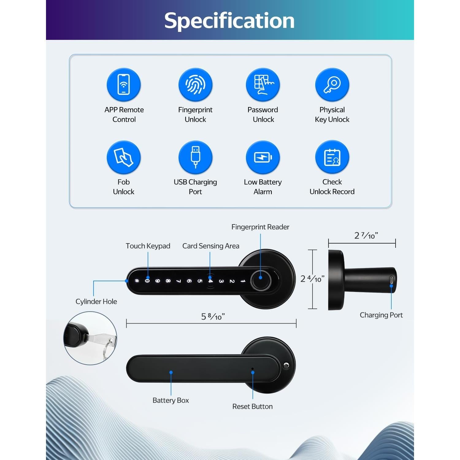 Cerradura Inteligente CATCHFACE C6 Biométrica Control App