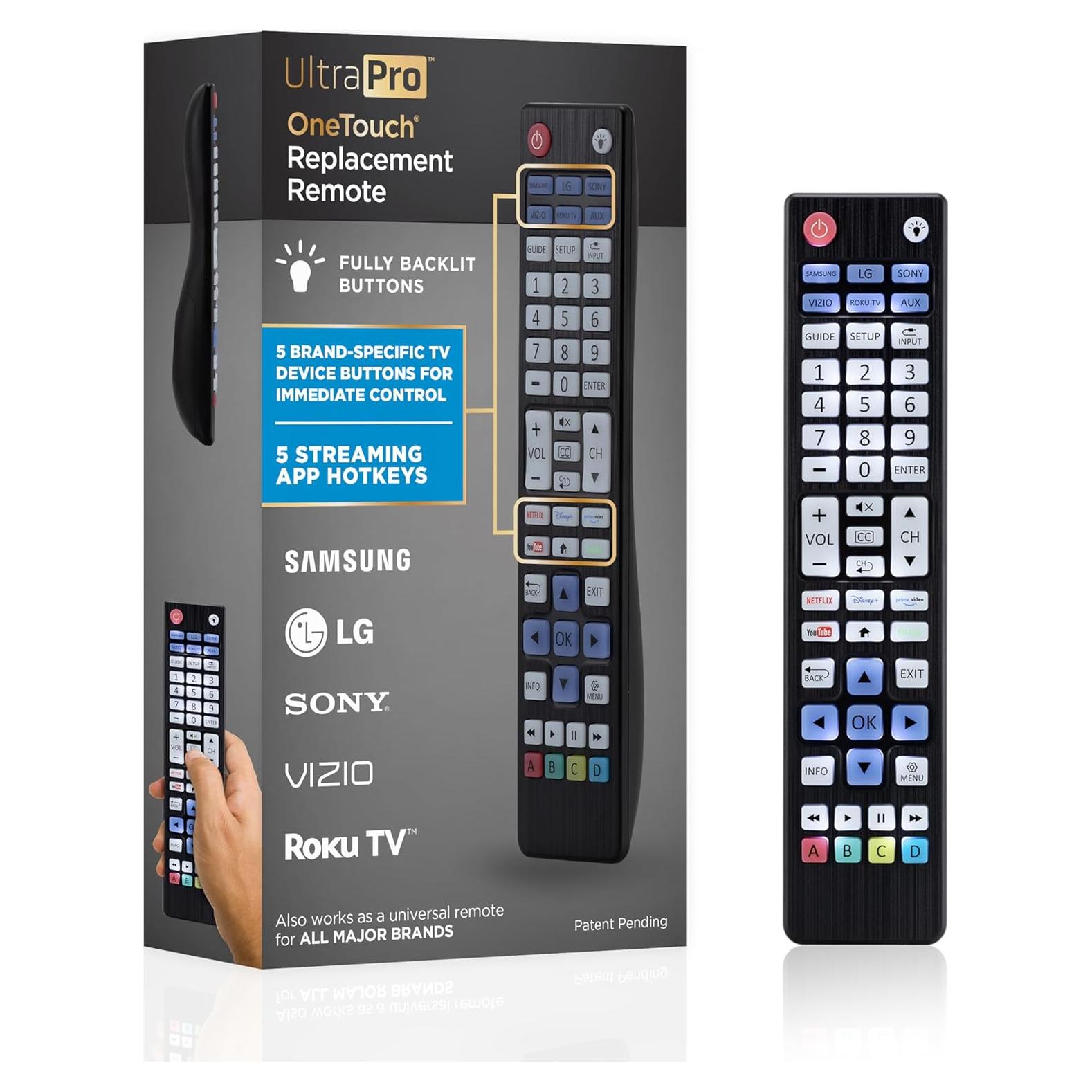 Control Remoto Universal Retroiluminado UltraPro 80830 para TV