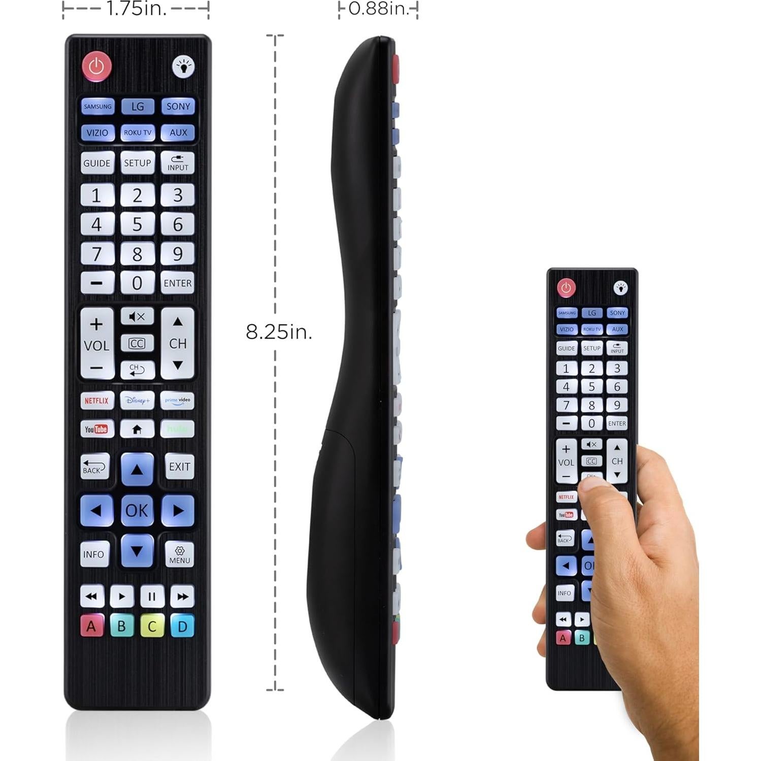 Control Remoto Universal Retroiluminado UltraPro 80830 para TV