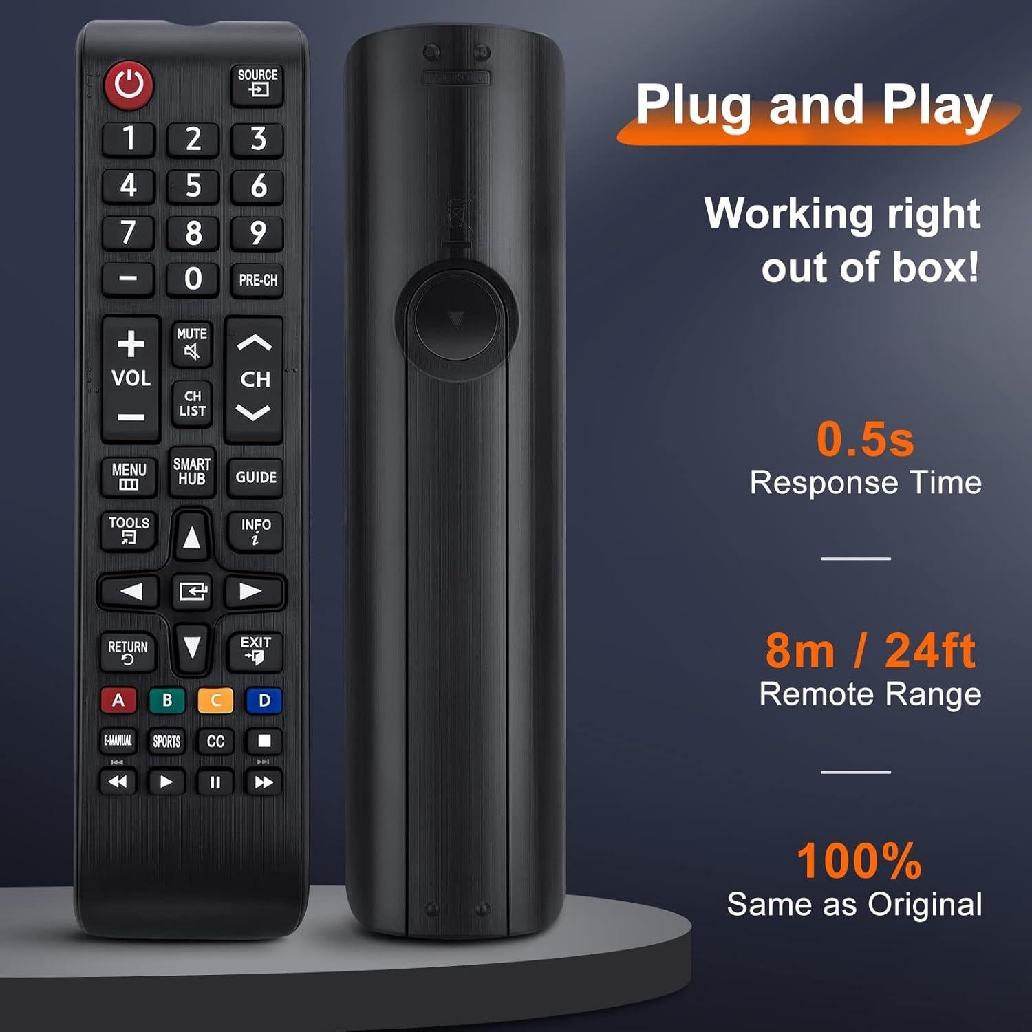 Control Remoto Universal Samsung - Paquete de 2, Compatible 4K