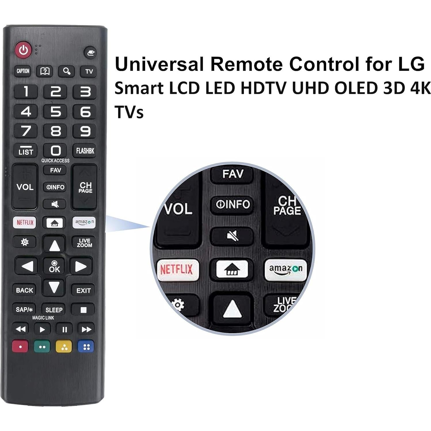 Control Remoto Universal LG Smart Todos los Modelos - Elekpia