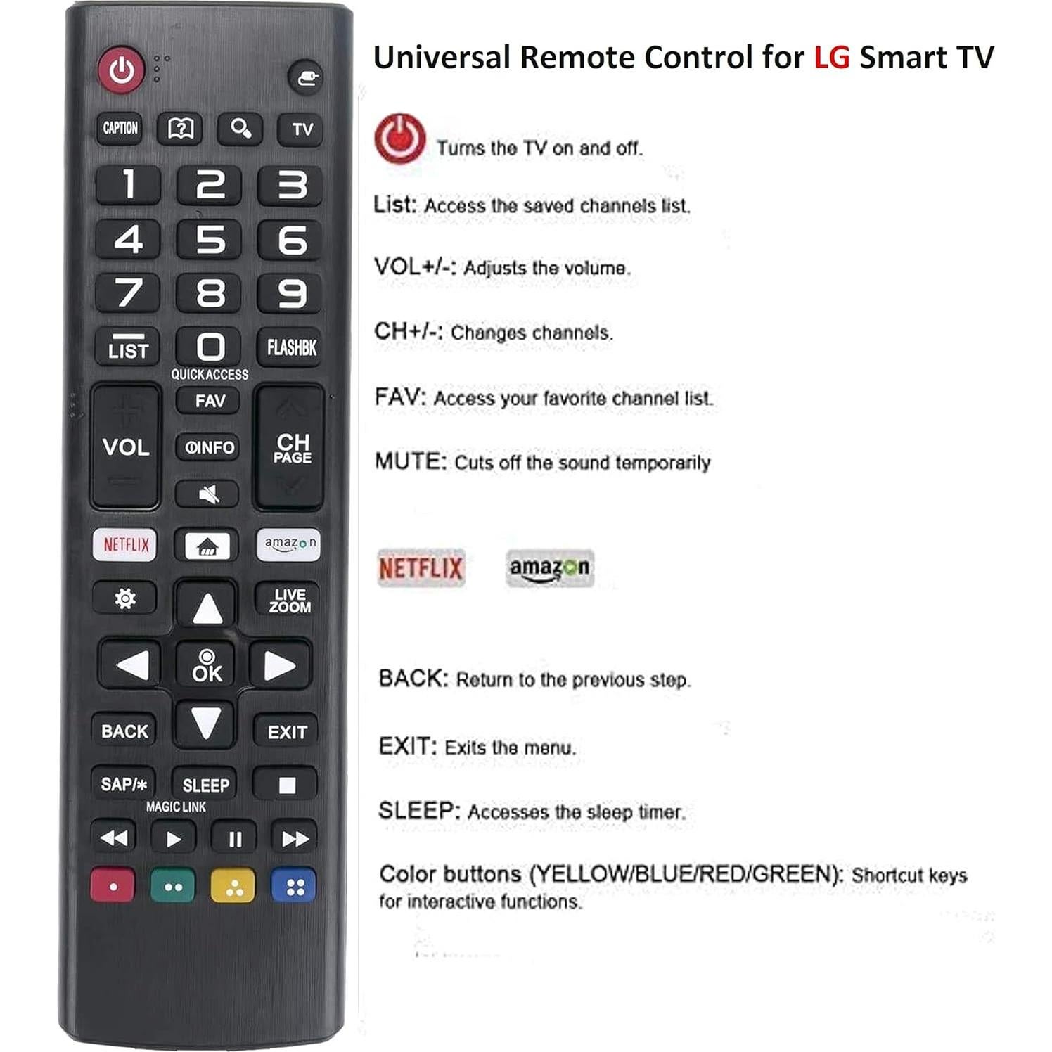 Control Remoto Universal LG Smart Todos los Modelos - Elekpia
