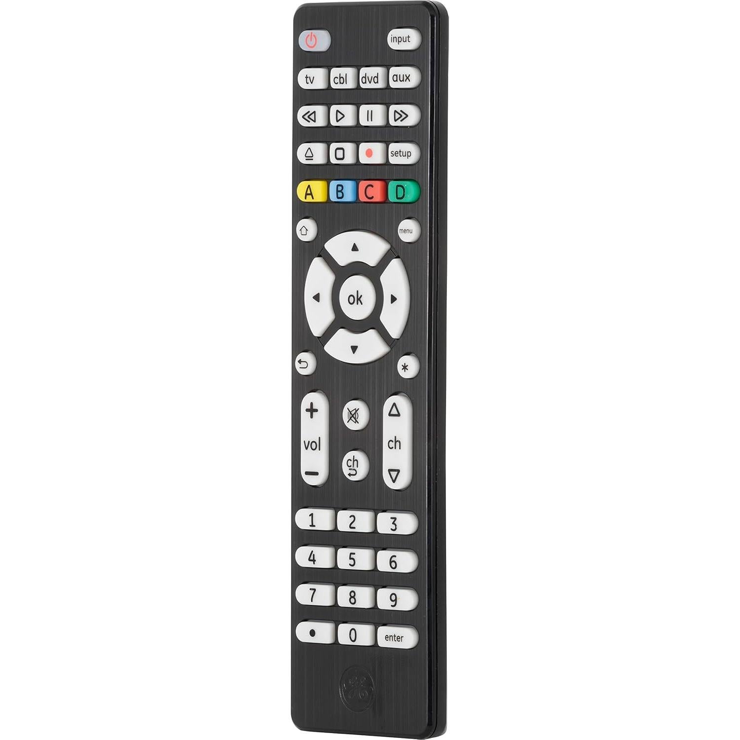 Control Remoto Universal GE para 4 Dispositivos - Negro