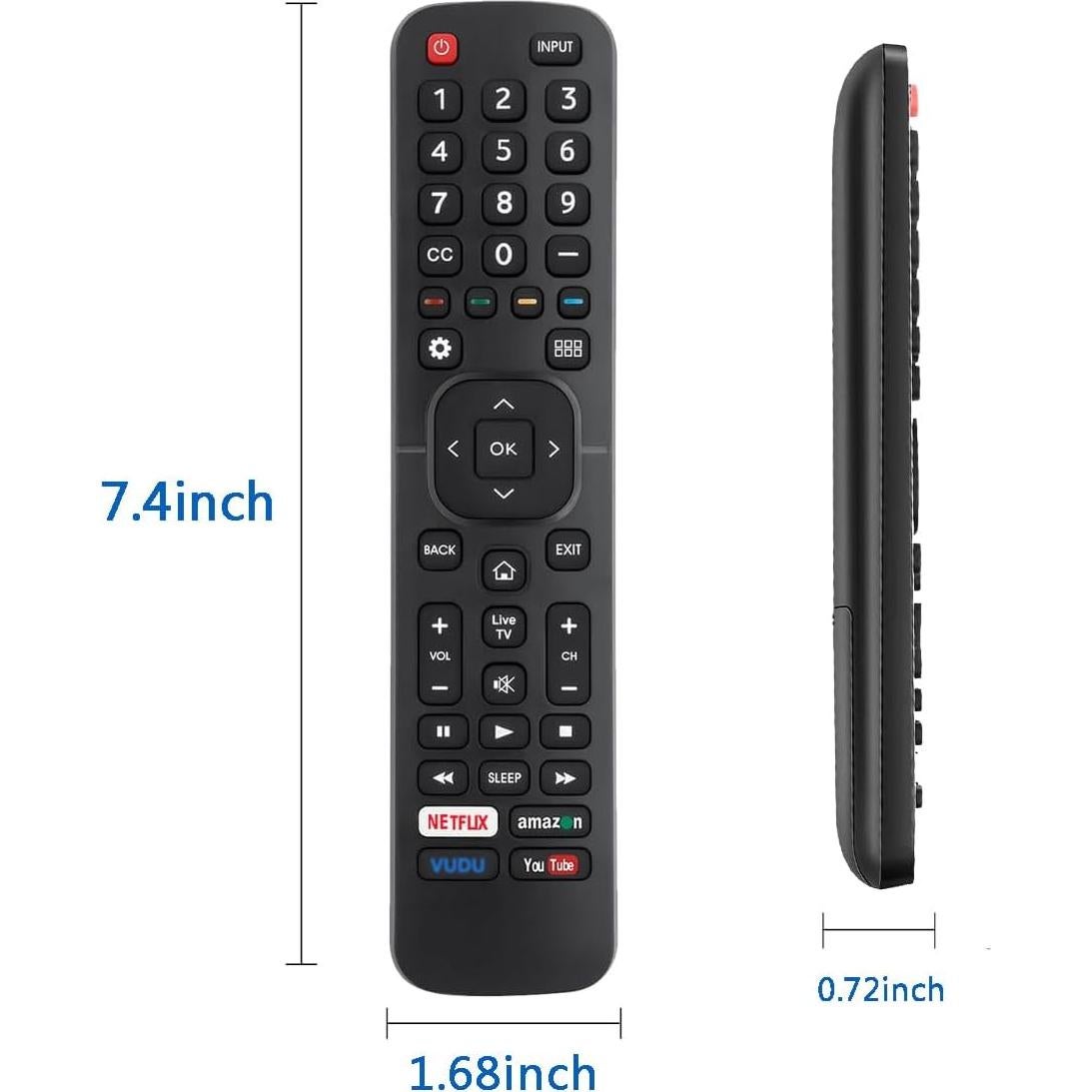Control Remoto Universal Hisense EN2A27 para Televisores 4K