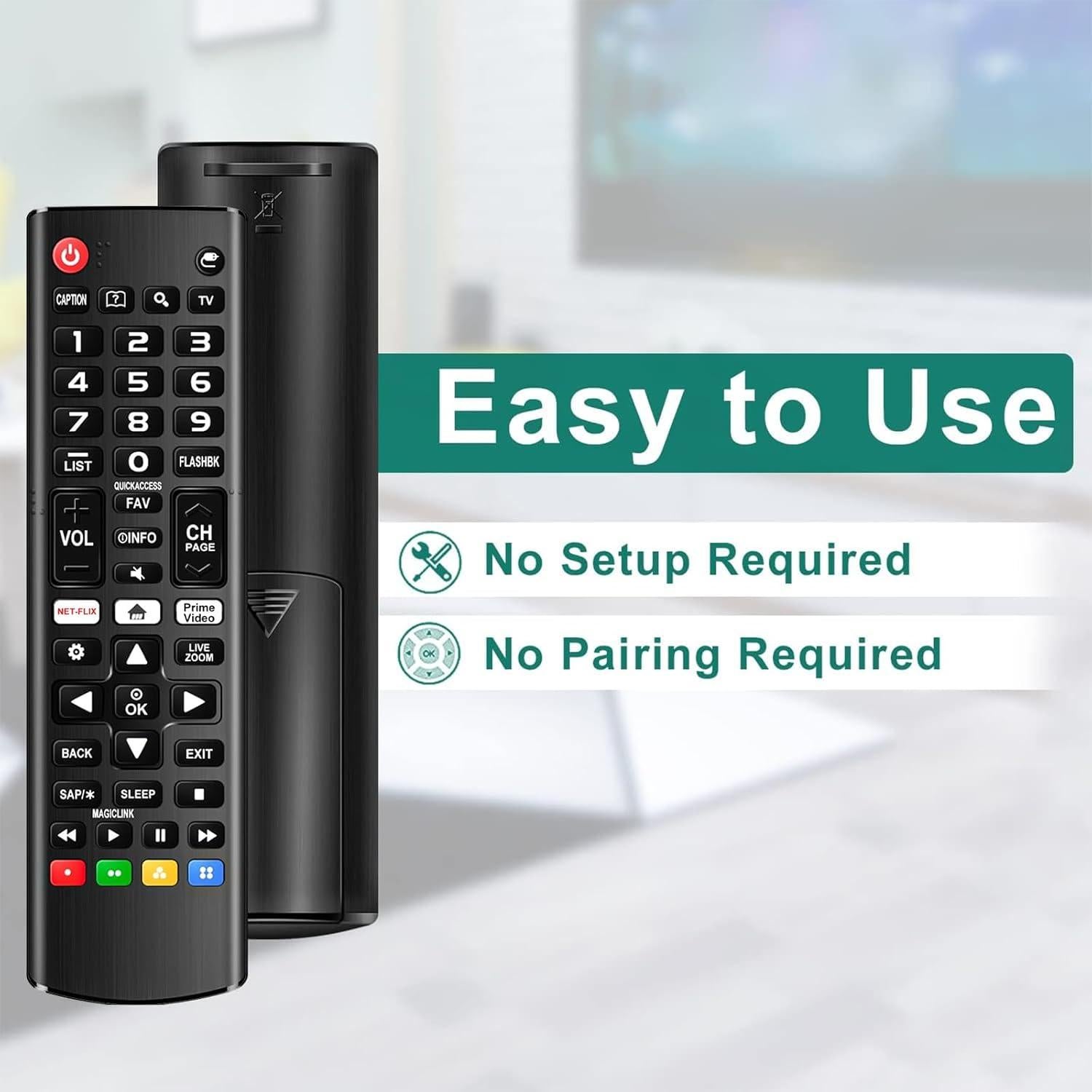 Control Remoto Universal para TV Smart LG - Paquete de 2