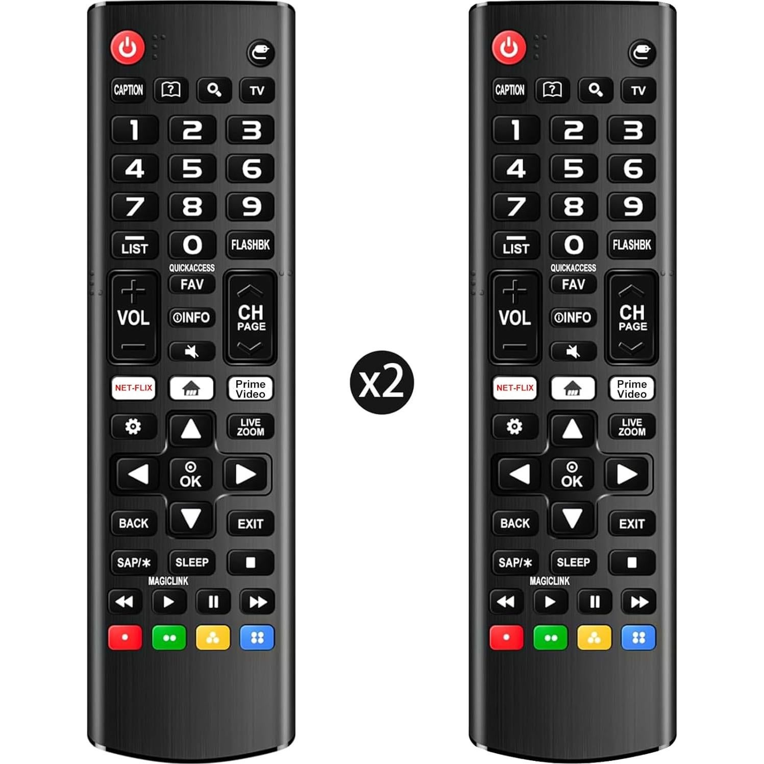 Control Remoto Universal para TV Smart LG - Paquete de 2